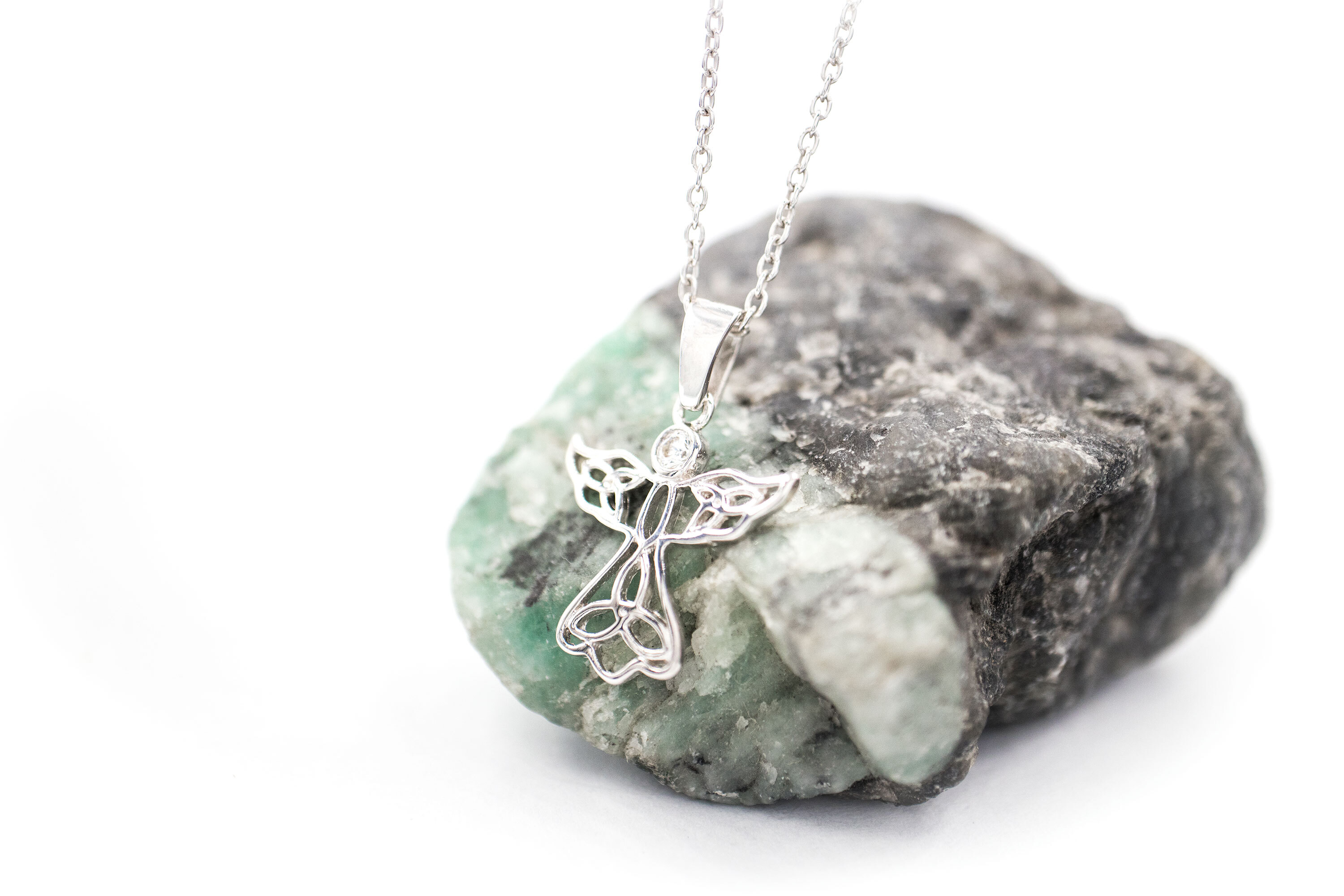 Authentic Sterling Silver Trinity Knot Necklace For Kid