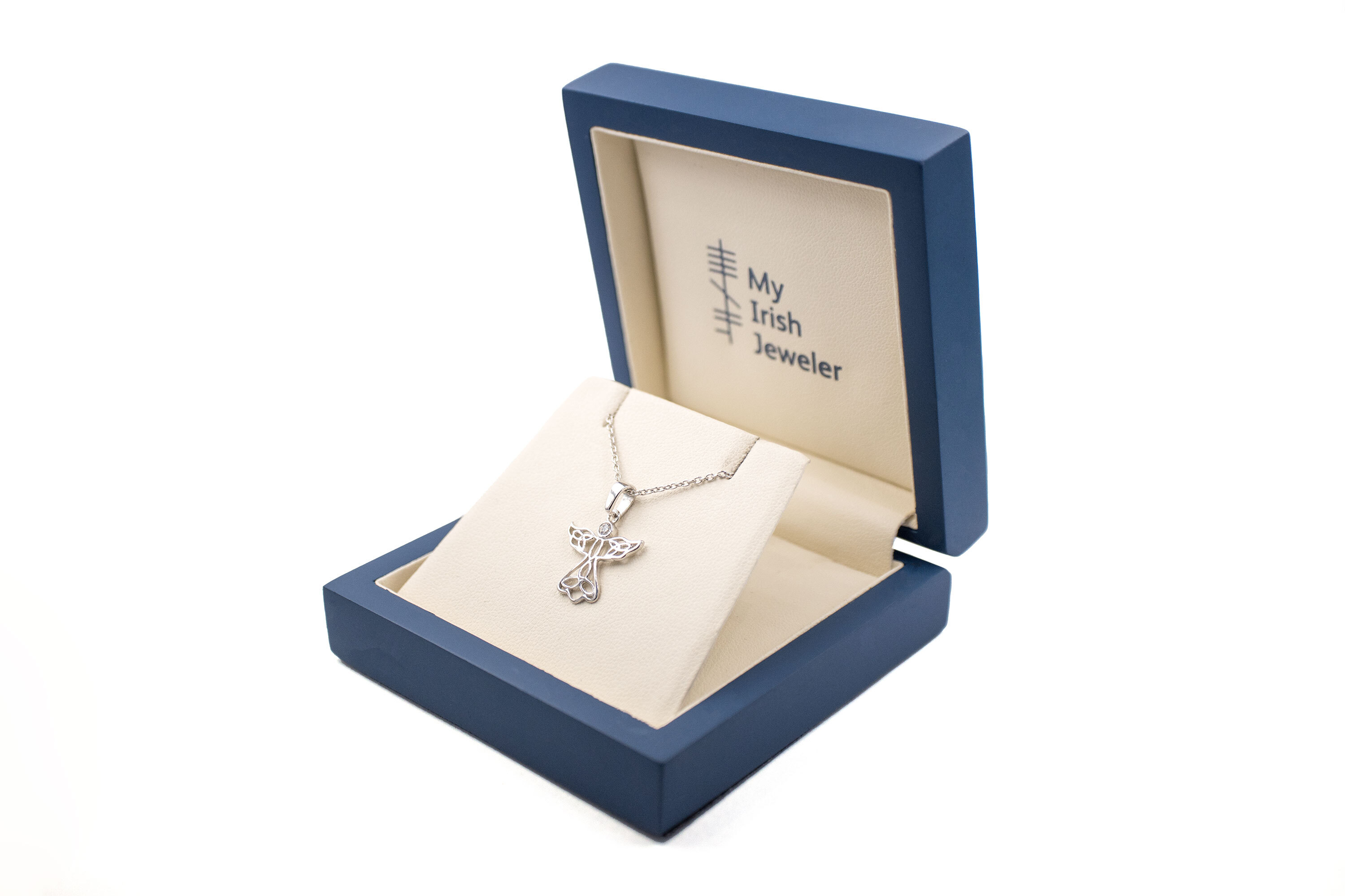 Real Sterling Silver Trinity Knot Necklace For Kid