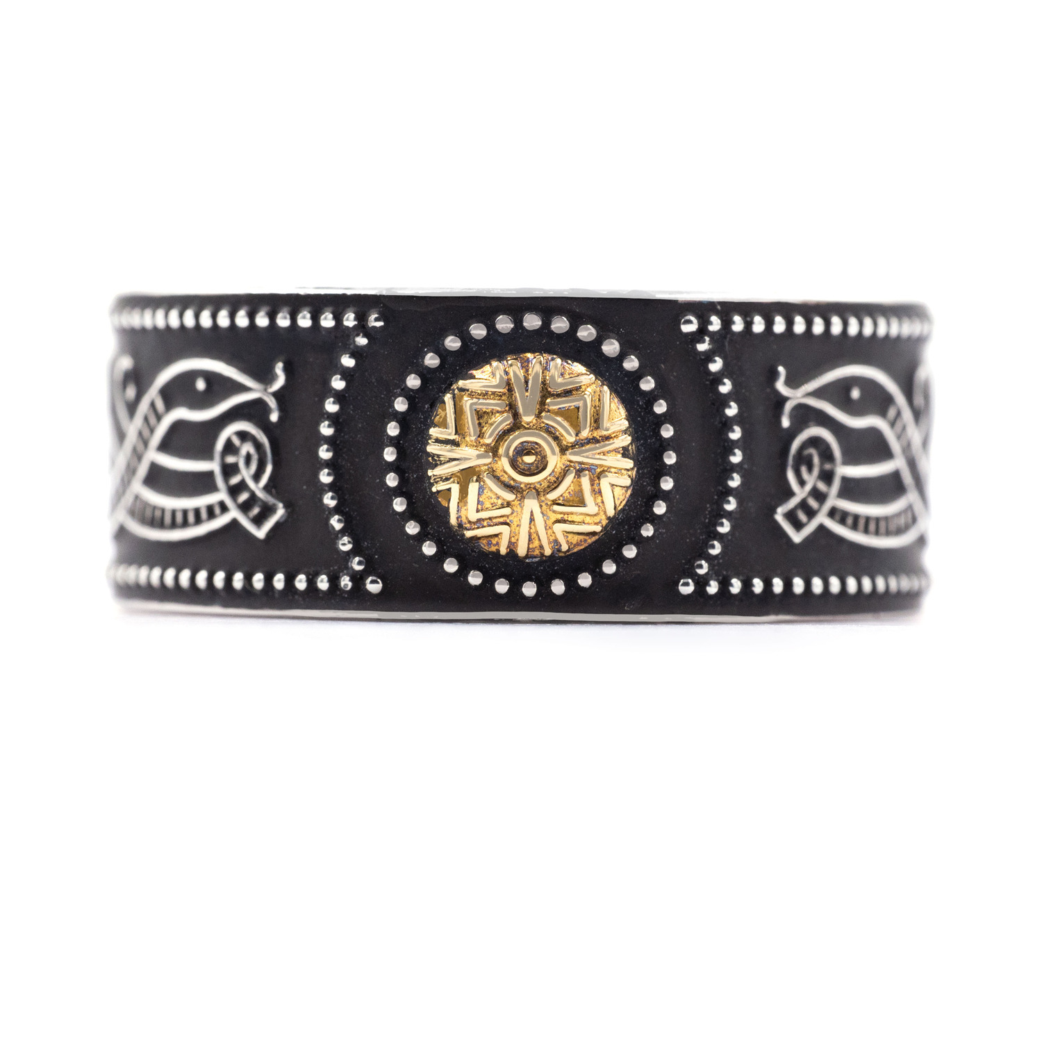 Silver & Yellow Gold - 9mm