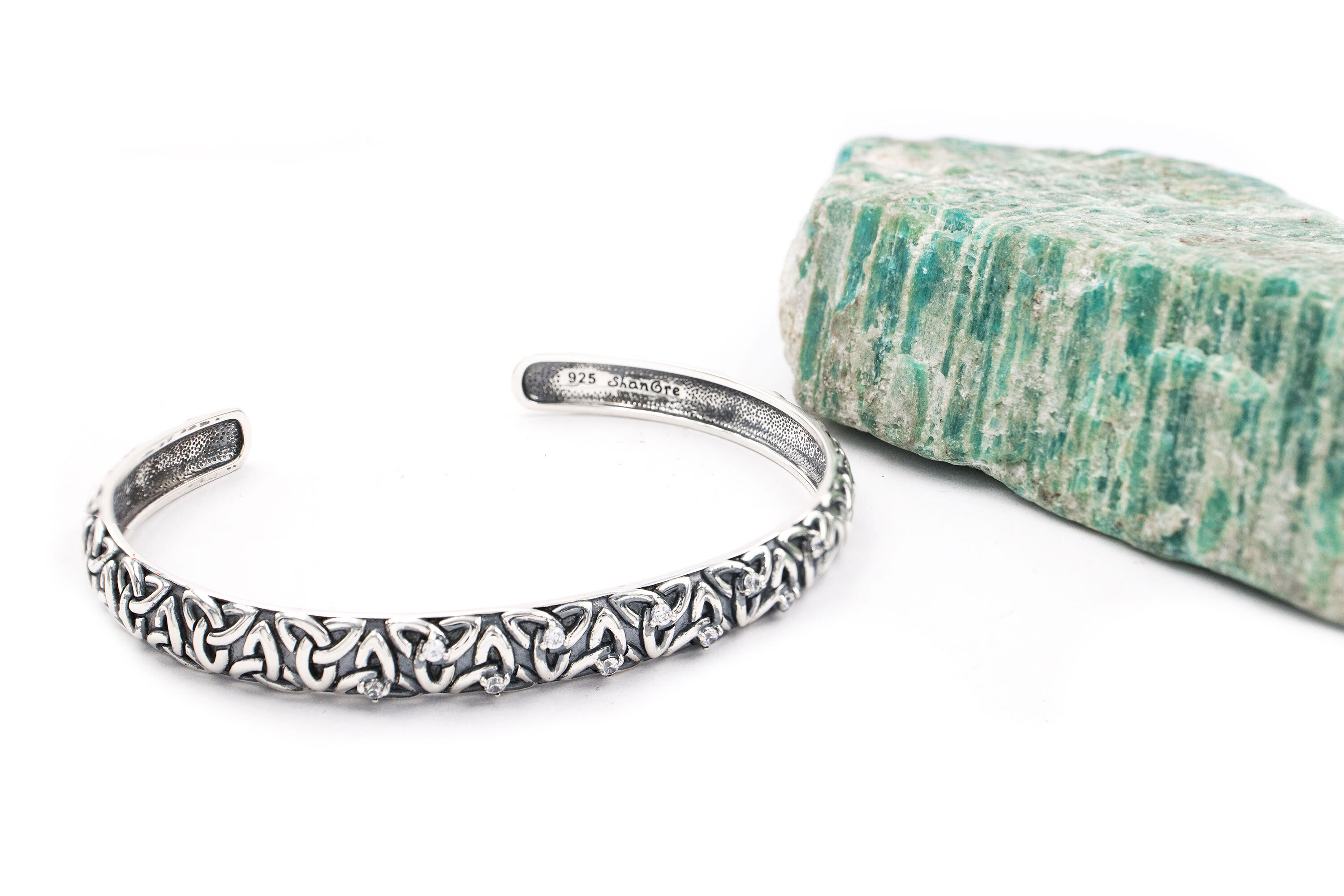 Authentic Sterling Silver Trinity Knot Bracelet For Women