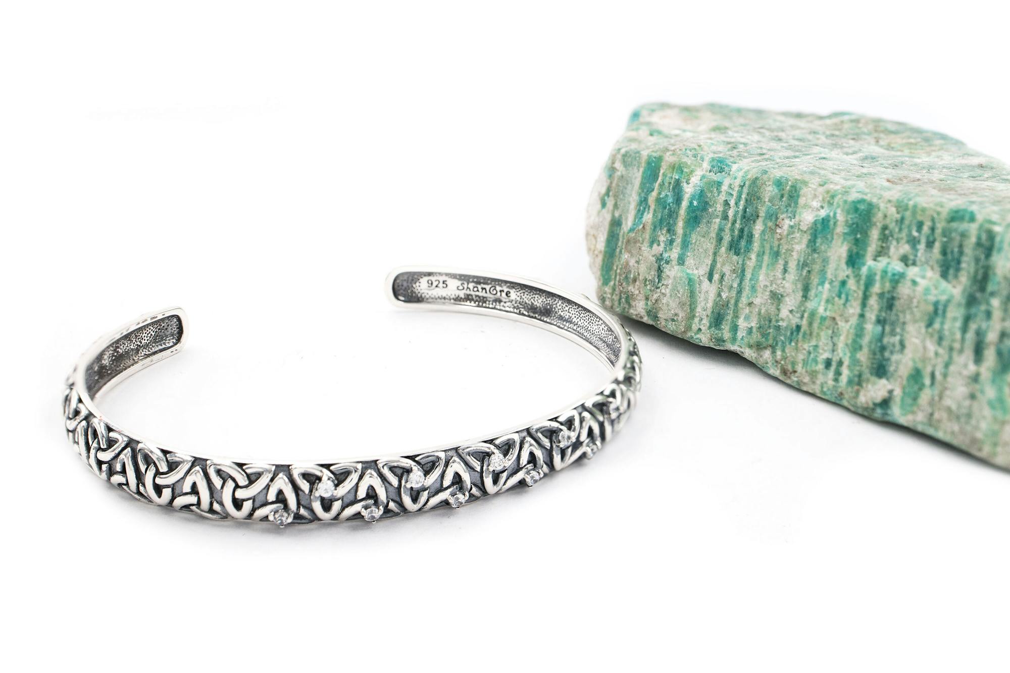 Antique finish Trinity Knot Bangle, From Ireland My Irish Jeweler