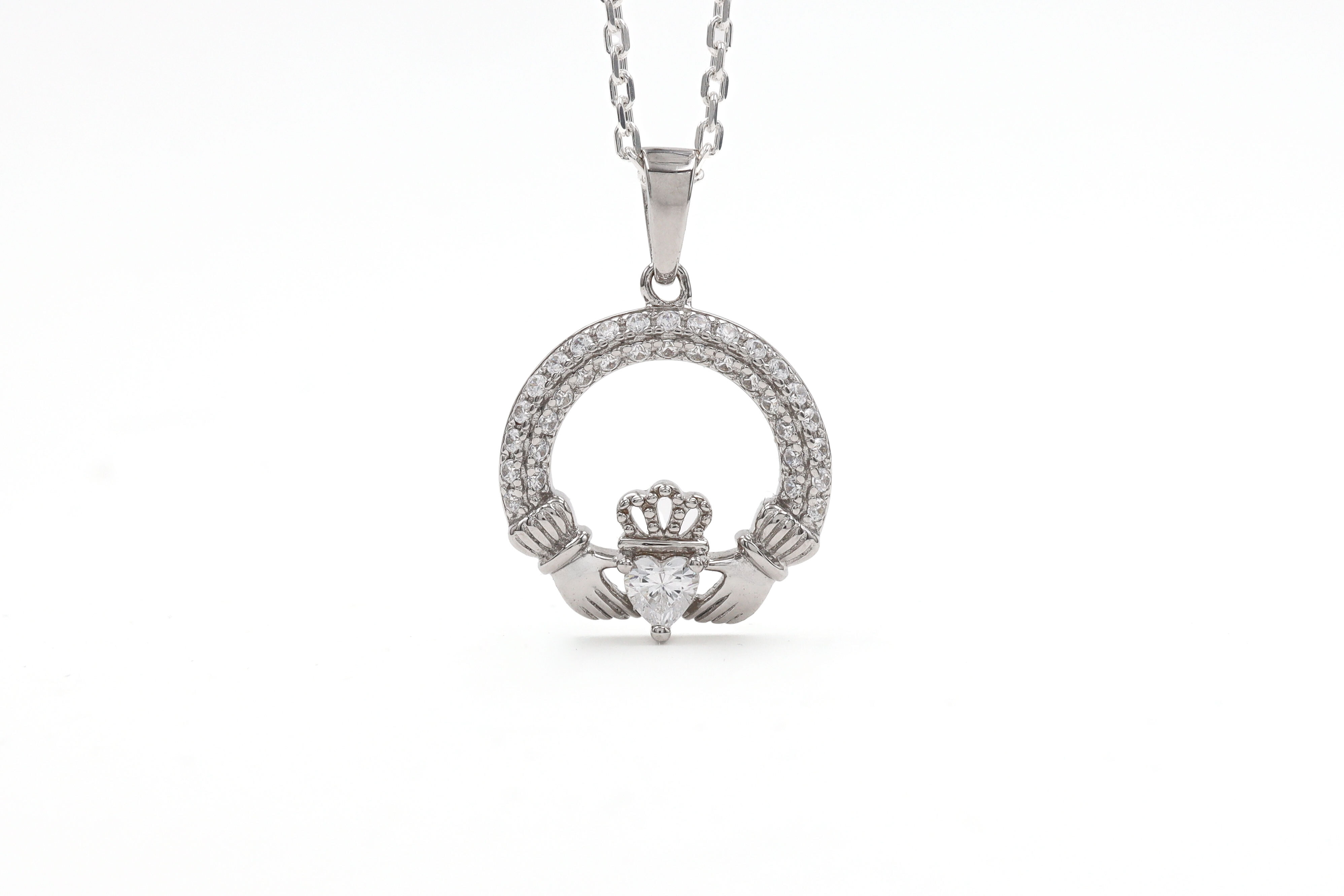 Authentic Sterling Silver April Birthstone Necklace For Women