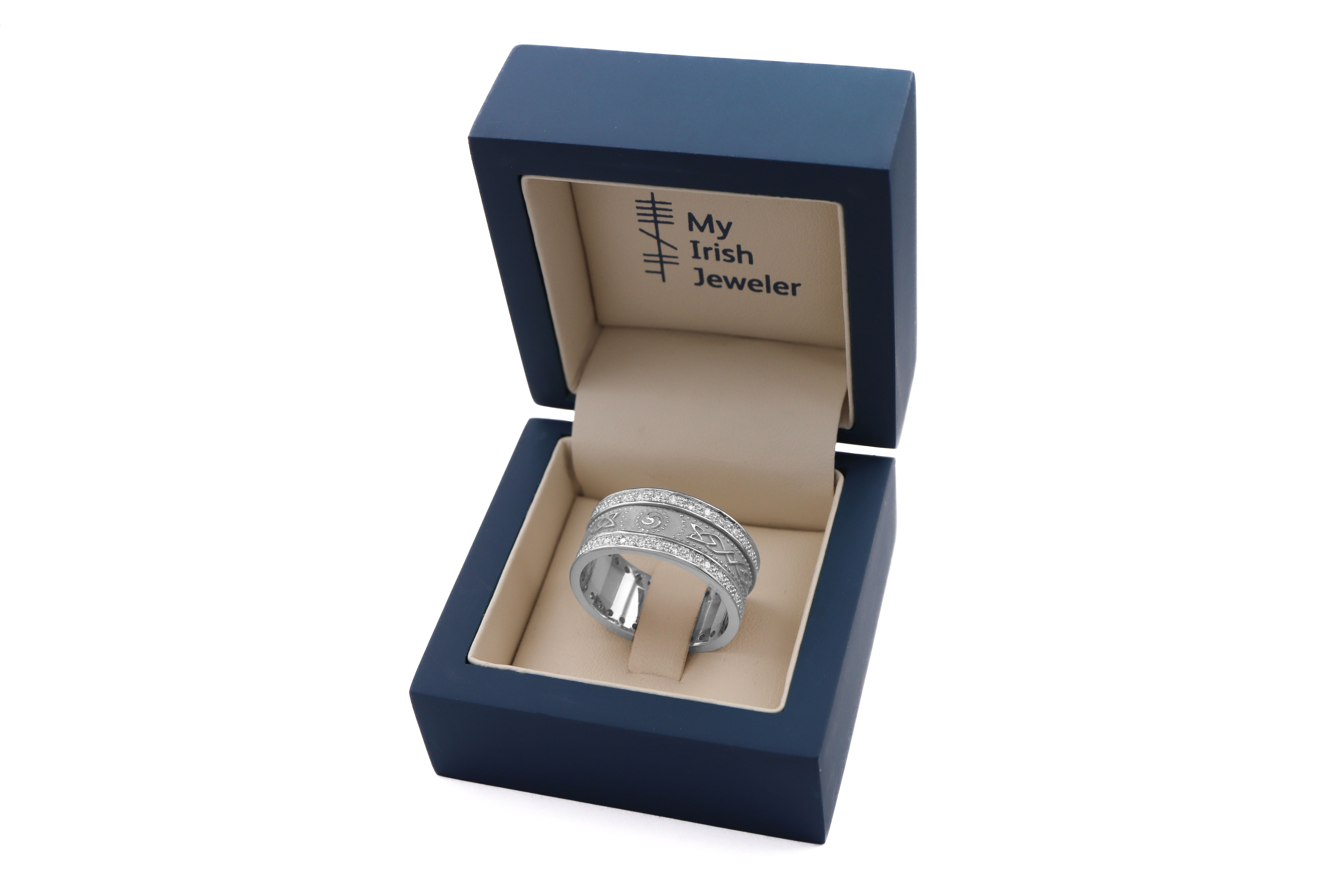Attractive Platinum Ardagh Chalice Ring For Women. In Luxury Packaging.