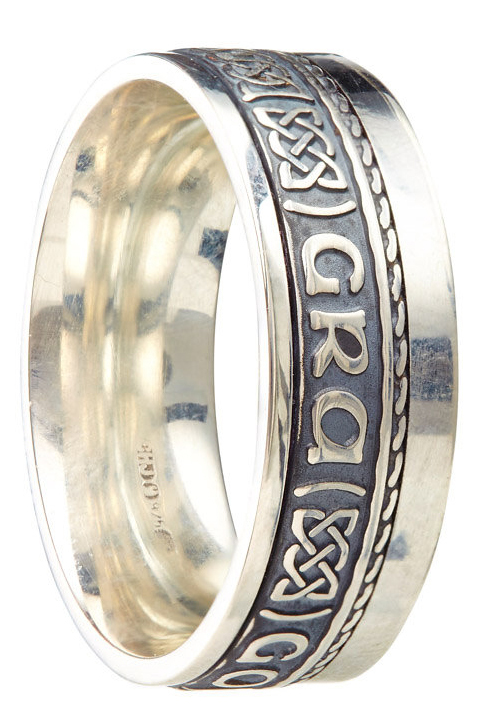 Grá Go Deo Ring with Celtic Knot, From Ireland | My Irish Jeweler