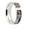 Real Sterling Silver Mo Anam Cara Wedding Ring For Men With a Oxidized Finish - Gallery