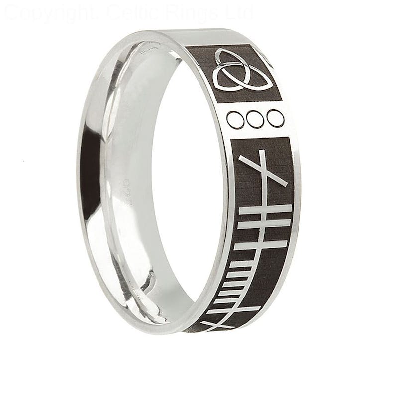 Sterling Silver Ogham Soul Mate Ring From Ireland My Irish Jeweler