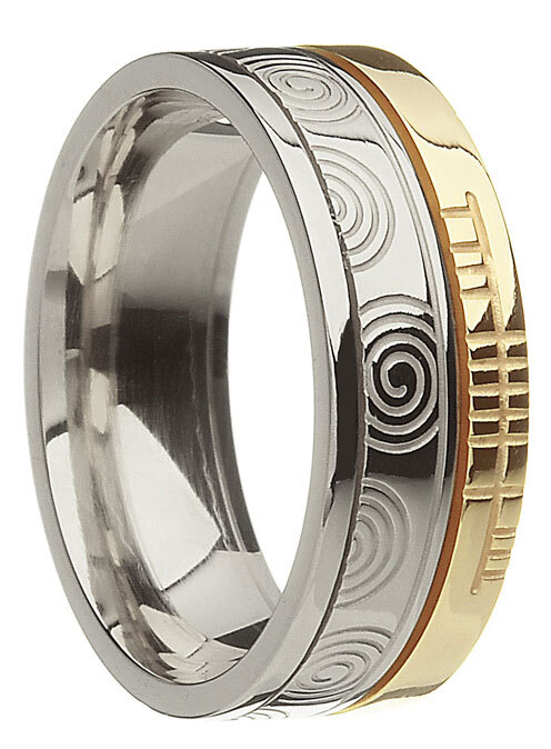 Ogham Faith Newgrange Spiral Ring