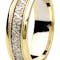 Mens Authentic White Gold & Yellow Gold Celtic Knot Wedding Ring - Gallery