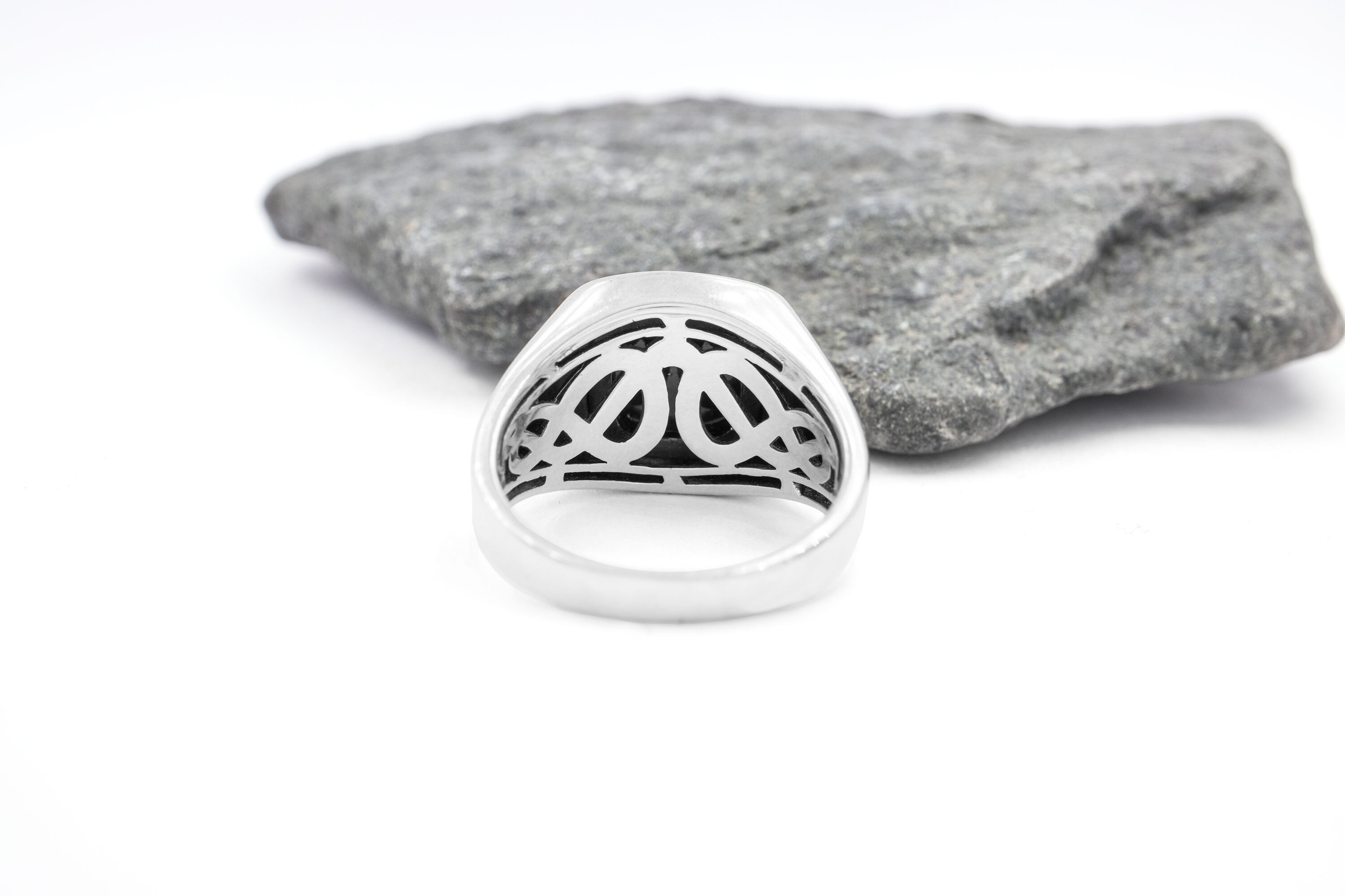 Solar Signet Ring, Sterling Silver, Polished | Men's Rings | Miansai
