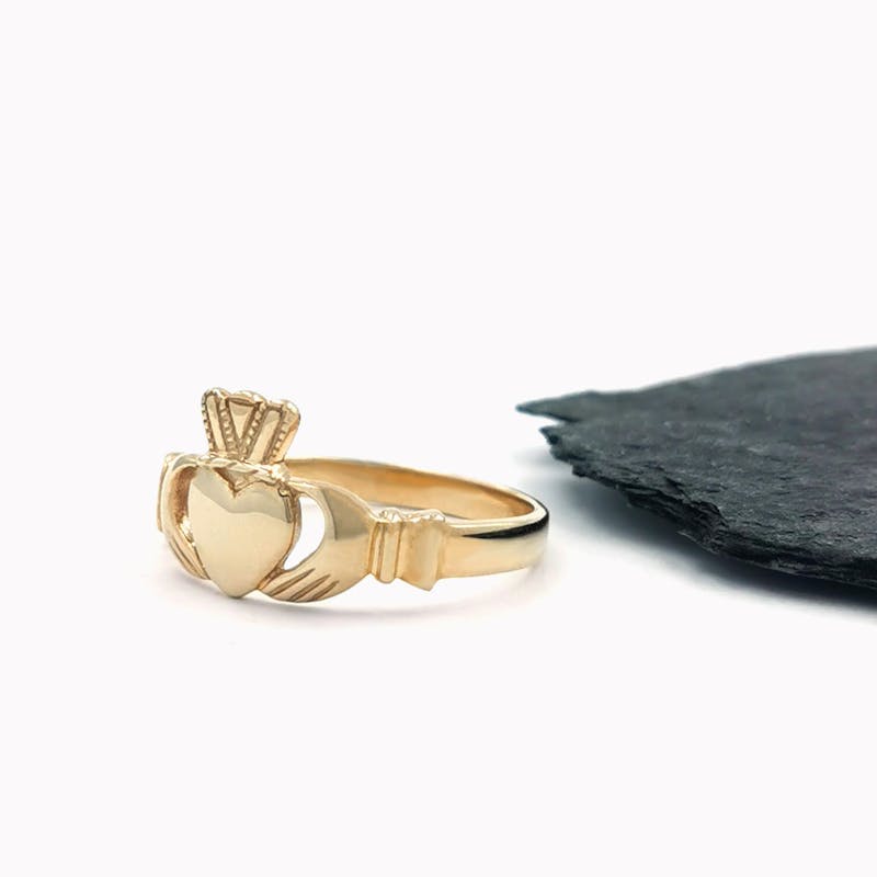Mens 9K Gold Irish Claddagh Ring, Made in Ireland | My Irish Jeweler