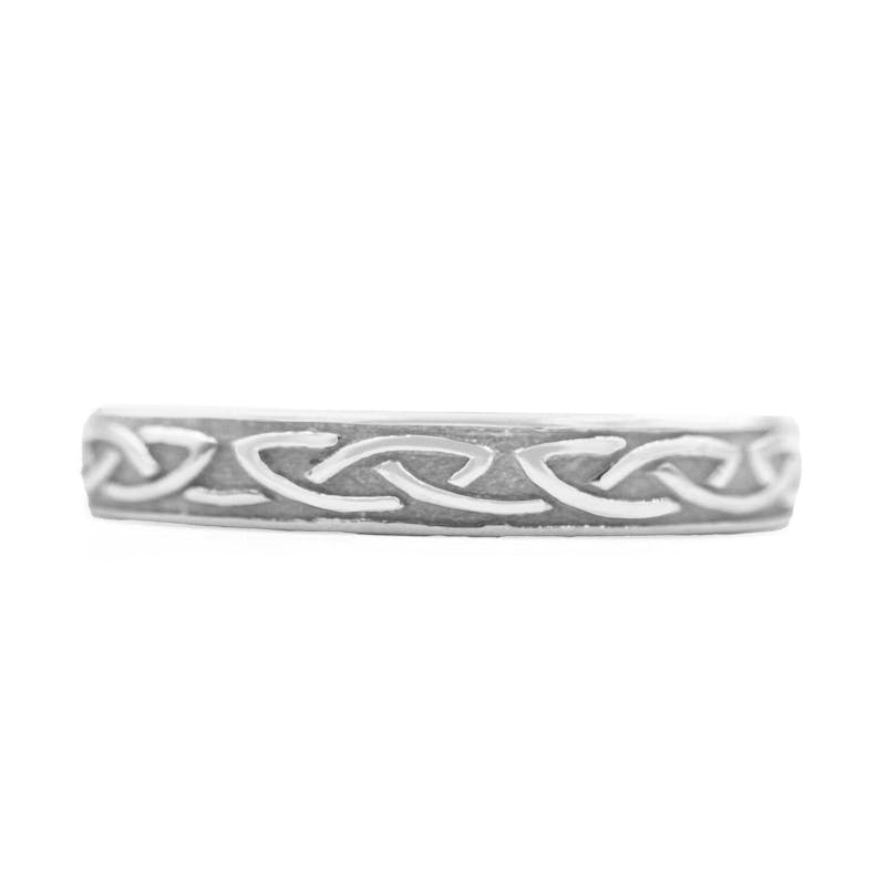 10k or 14k Gold 4.5mm Round Gemstone Celtic Knot Side Rings 10k or 14k Gold 4.5mm Round Gemstone Celtic Knot Side Rings