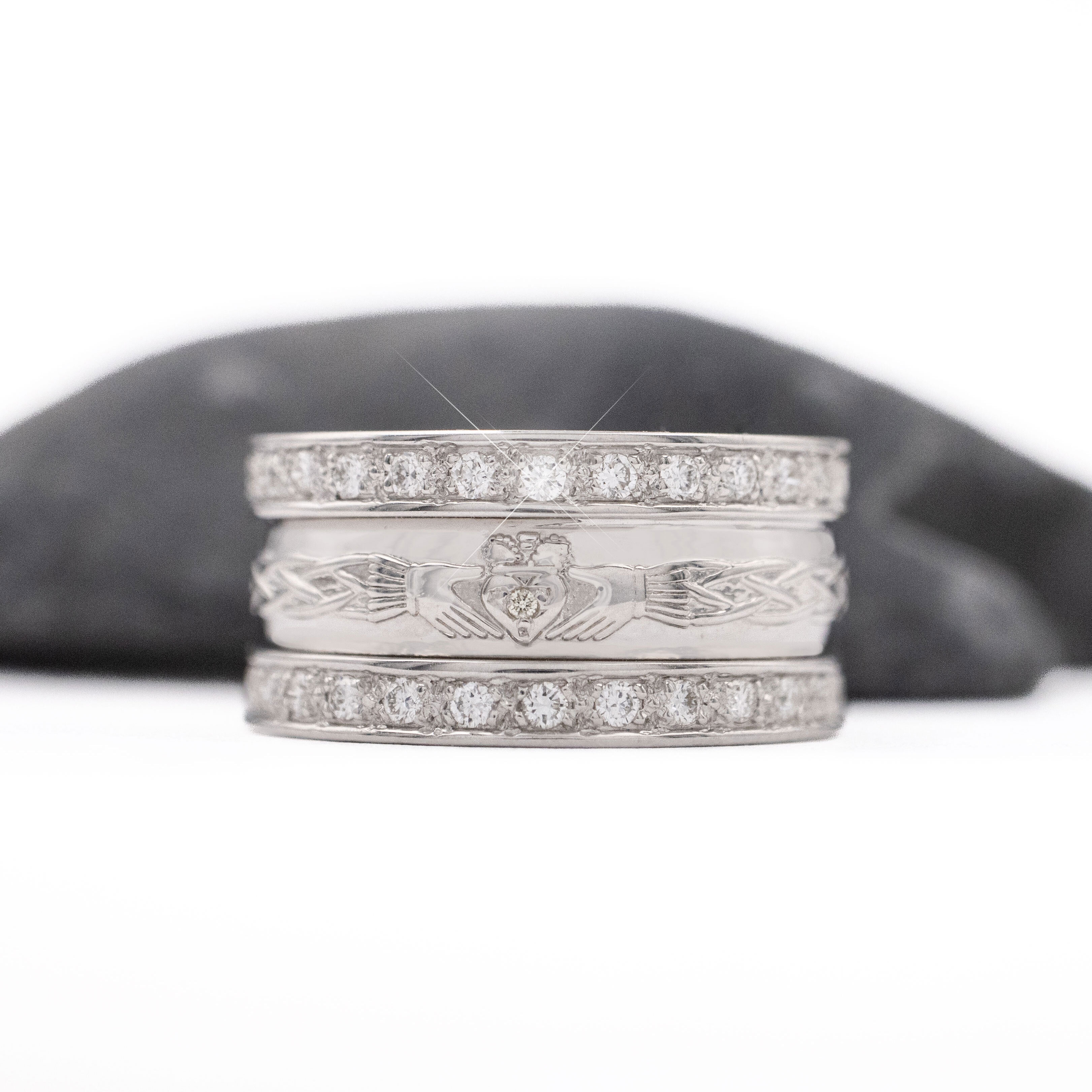 Diamond Eternity Claddagh Band