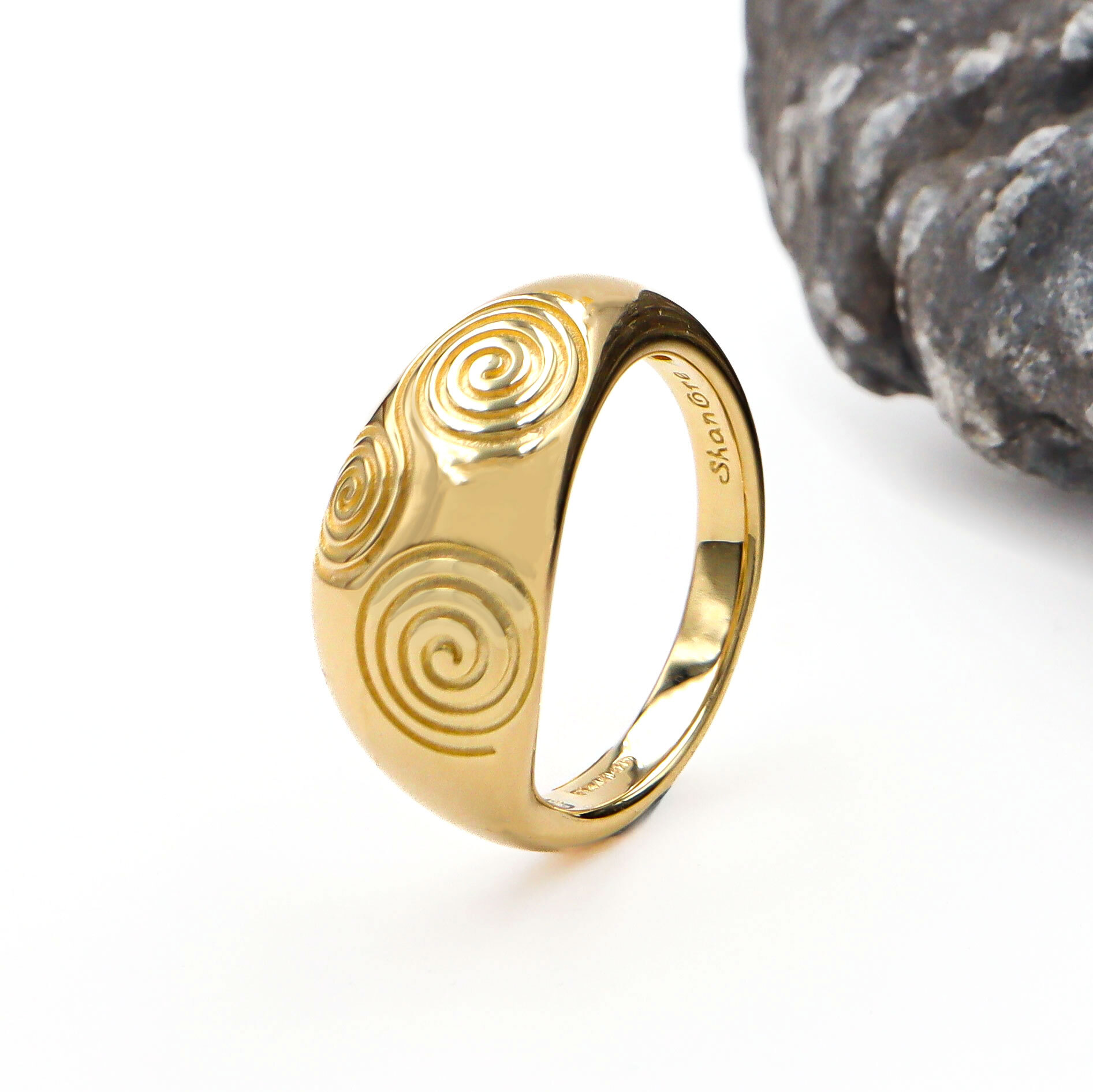 Gold Vermeil Triskele Ring