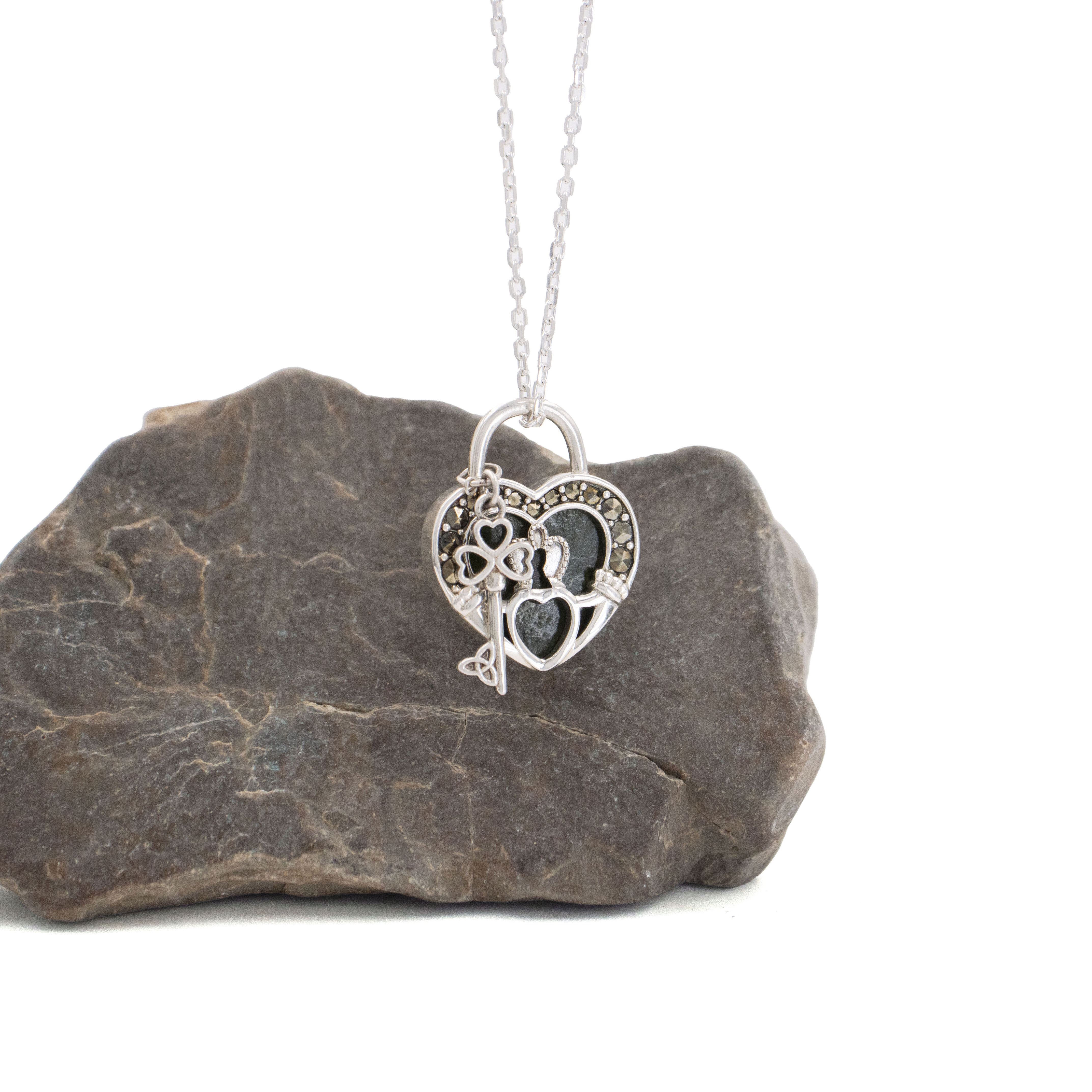 Key to My Heart Connemara Necklace