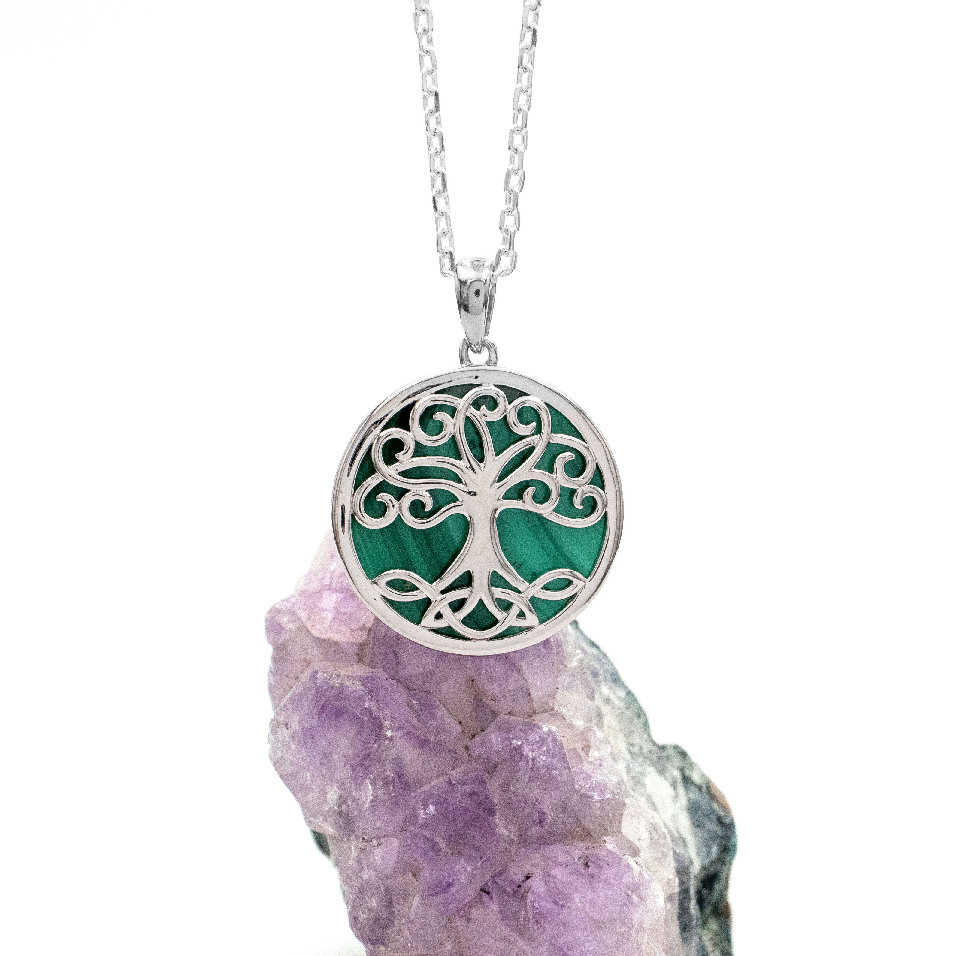 Malachite Tree of Life Necklace