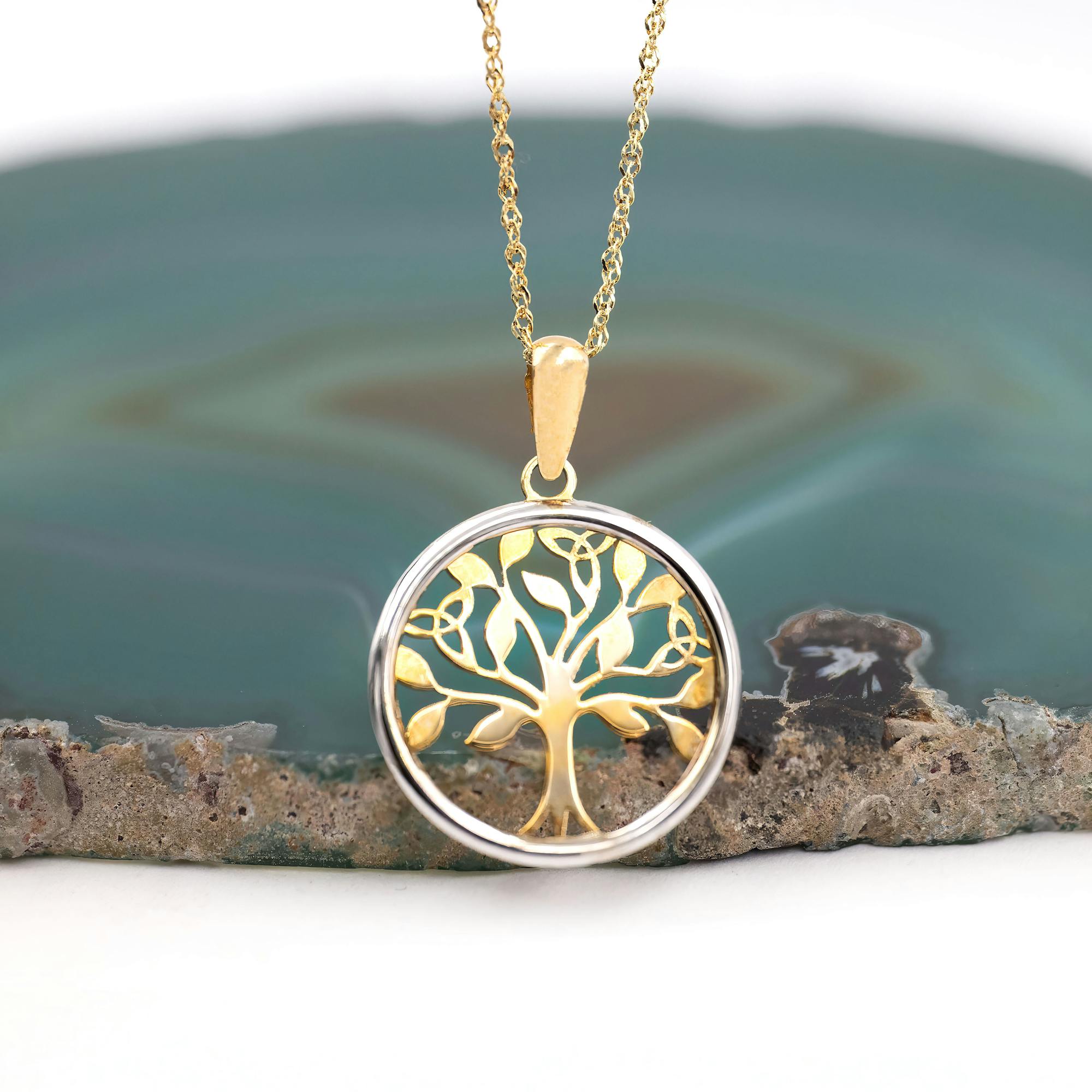 10K Gold Tree of Life Necklace, From Ireland
