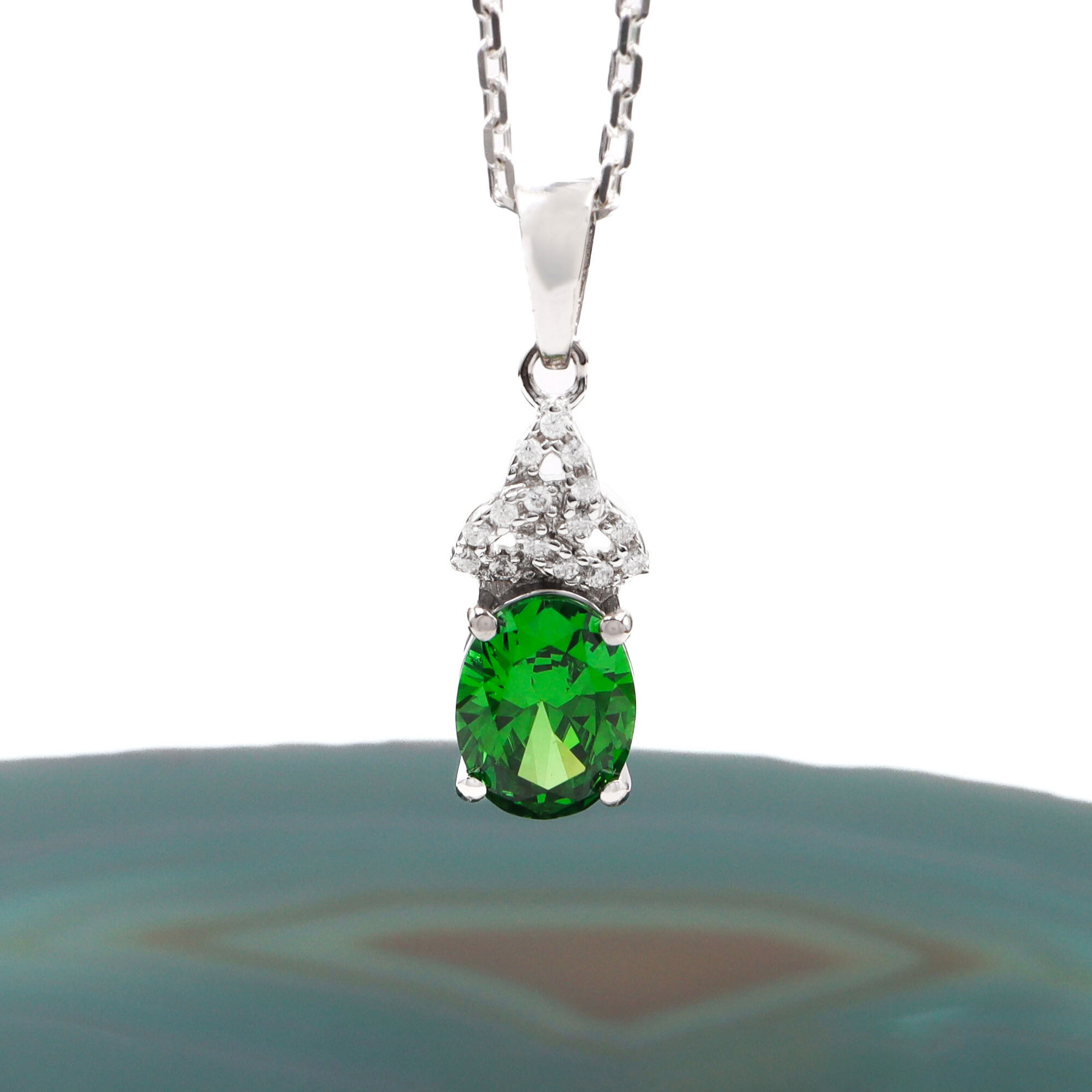 Trinity Knot Birthstone Necklace