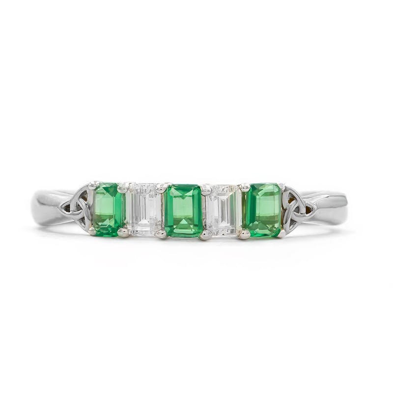 Trinity Eternal Ring - Emerald Cut, From Ireland | My Irish Jeweler
