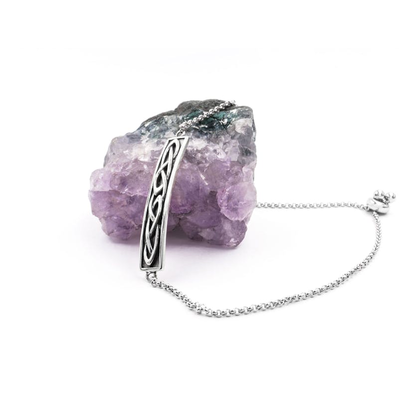 Womens Celtic Knot Bracelet in Sterling Silver