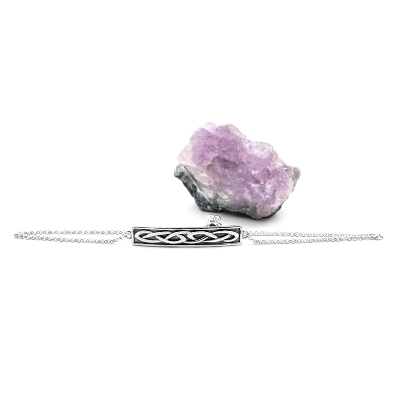 Irish Sterling Silver Celtic Knot Bracelet For Women