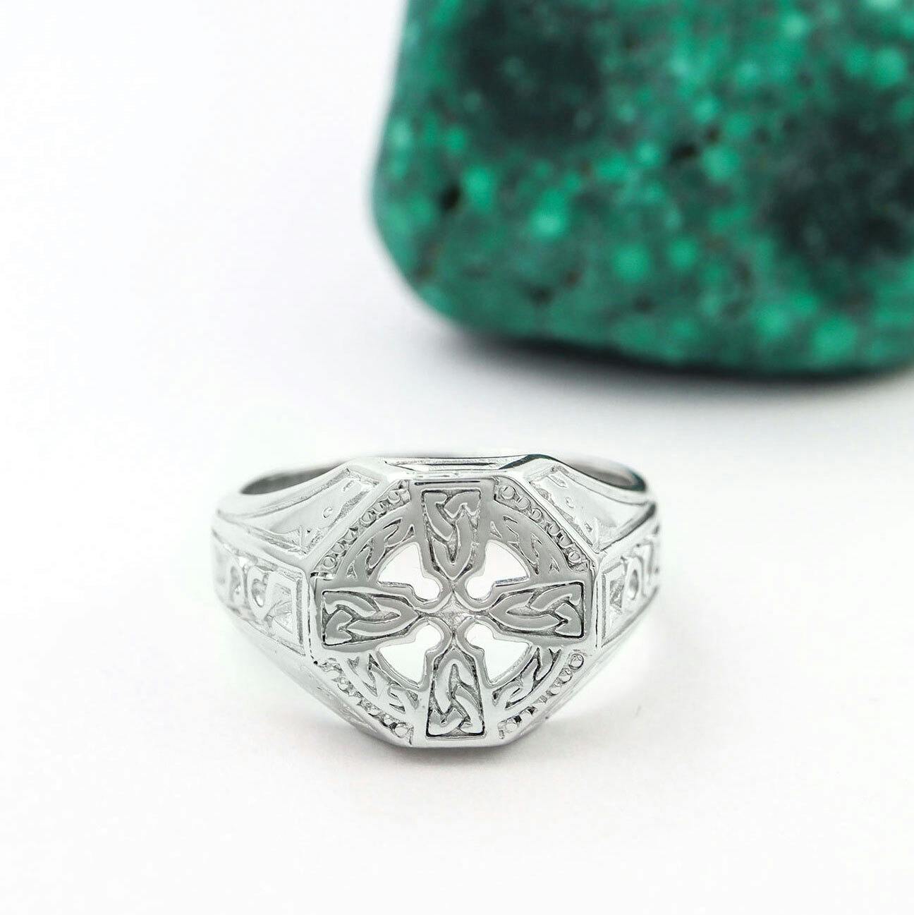 Celtic Cross Signet Ring, From Ireland | My Irish Jeweler