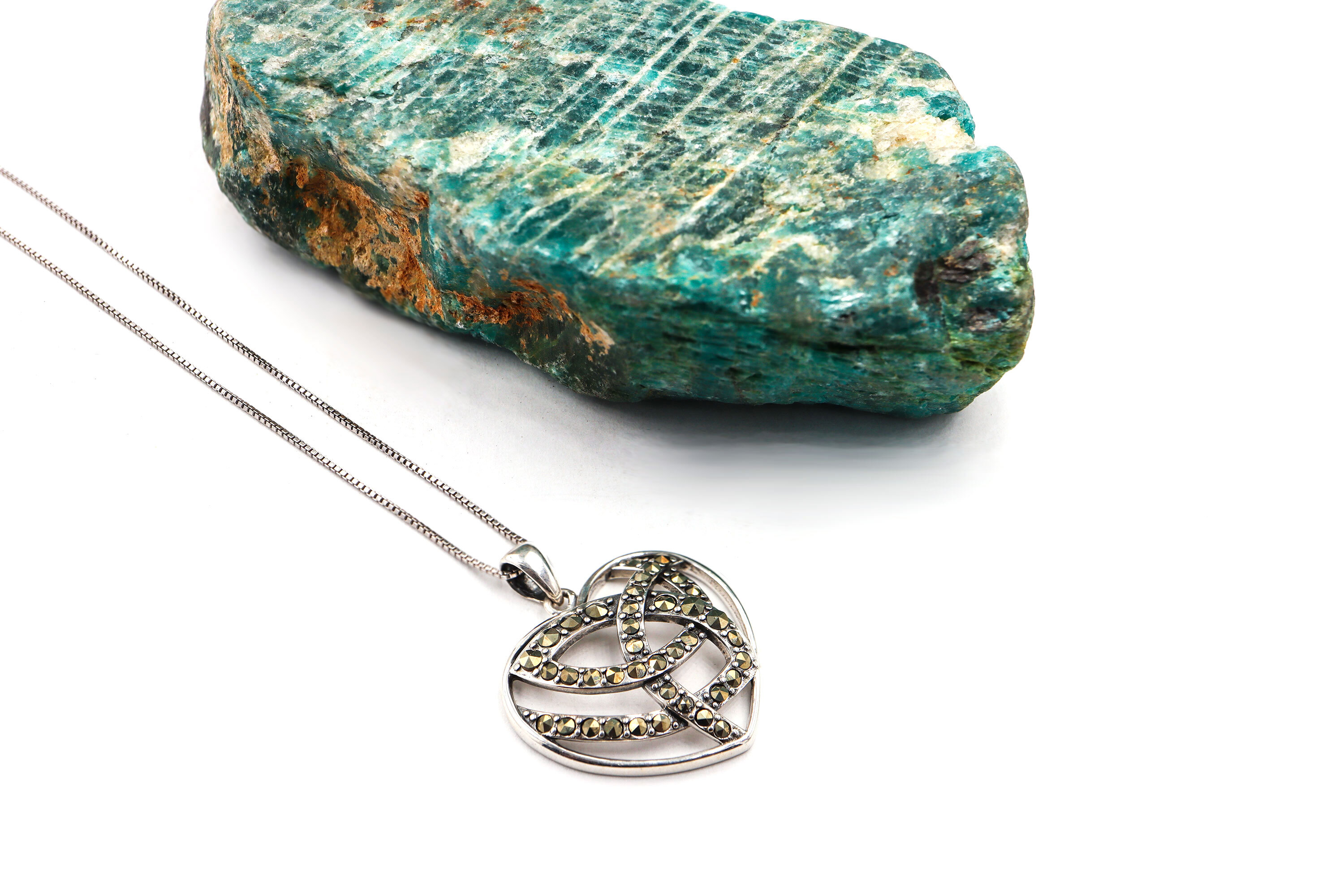 Genuine Sterling Silver Celtic Knot Necklace For Women