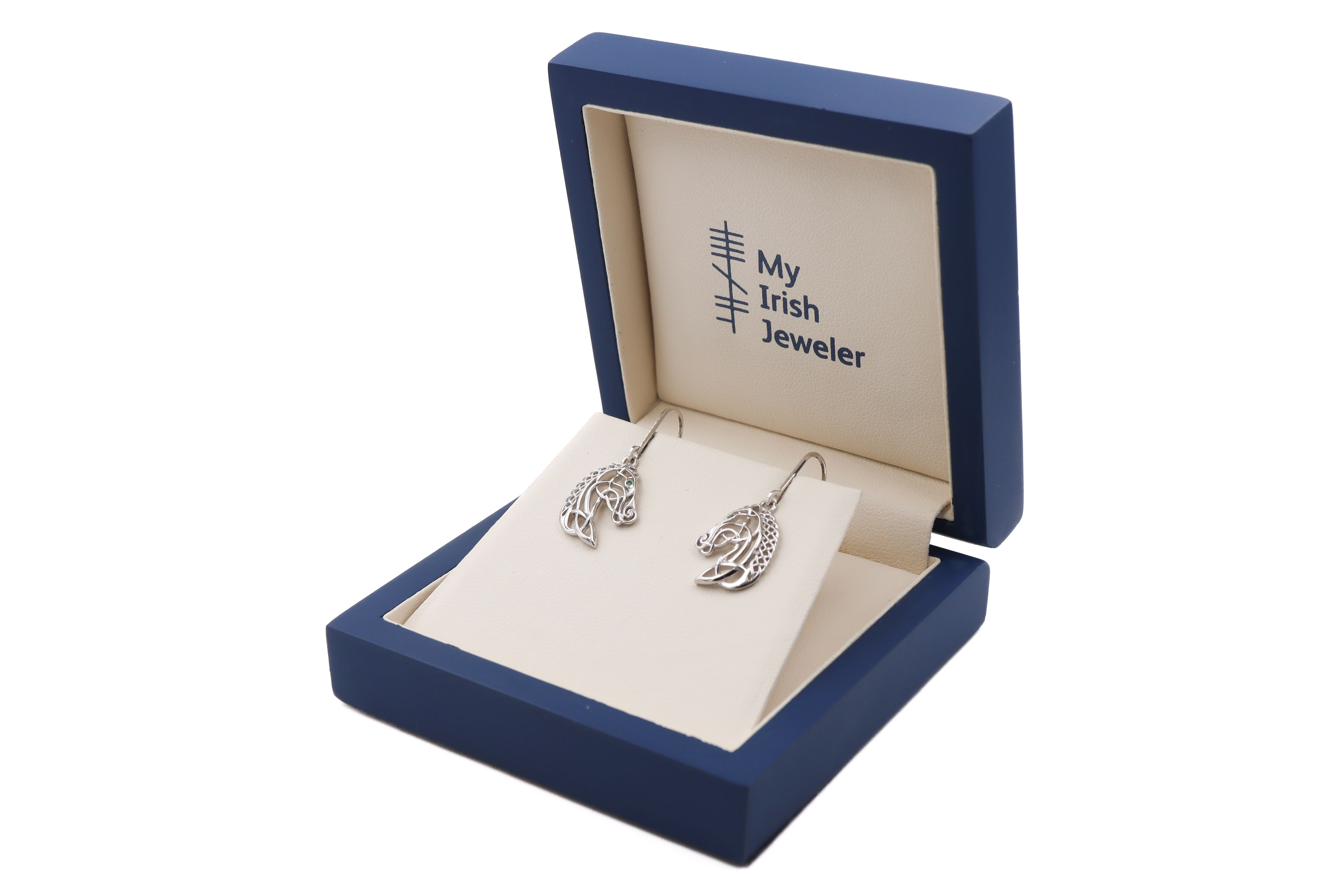 Celtic Horse Earrings Sku 25220 box