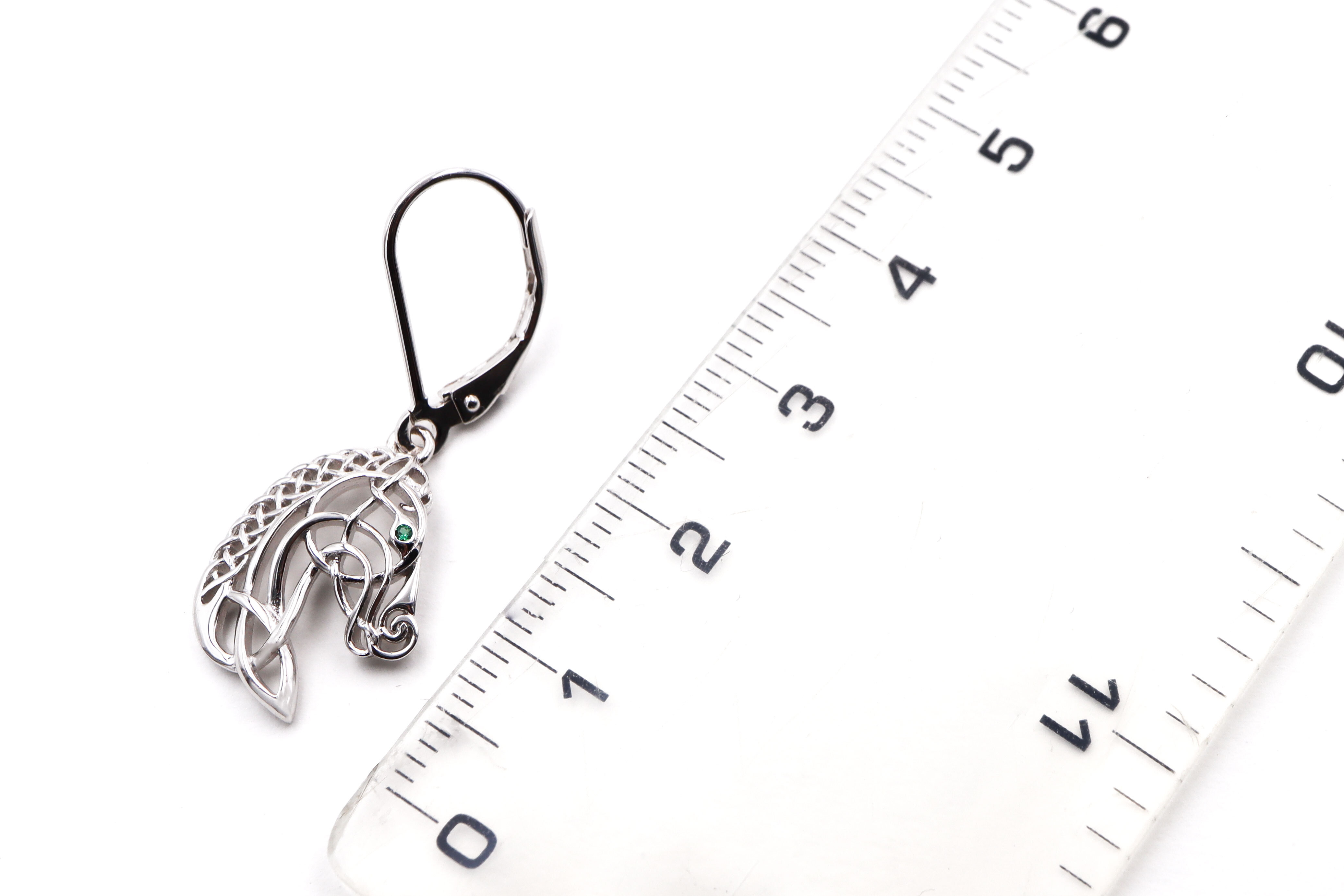 Celtic Horse Earrings Sku 25220 scale