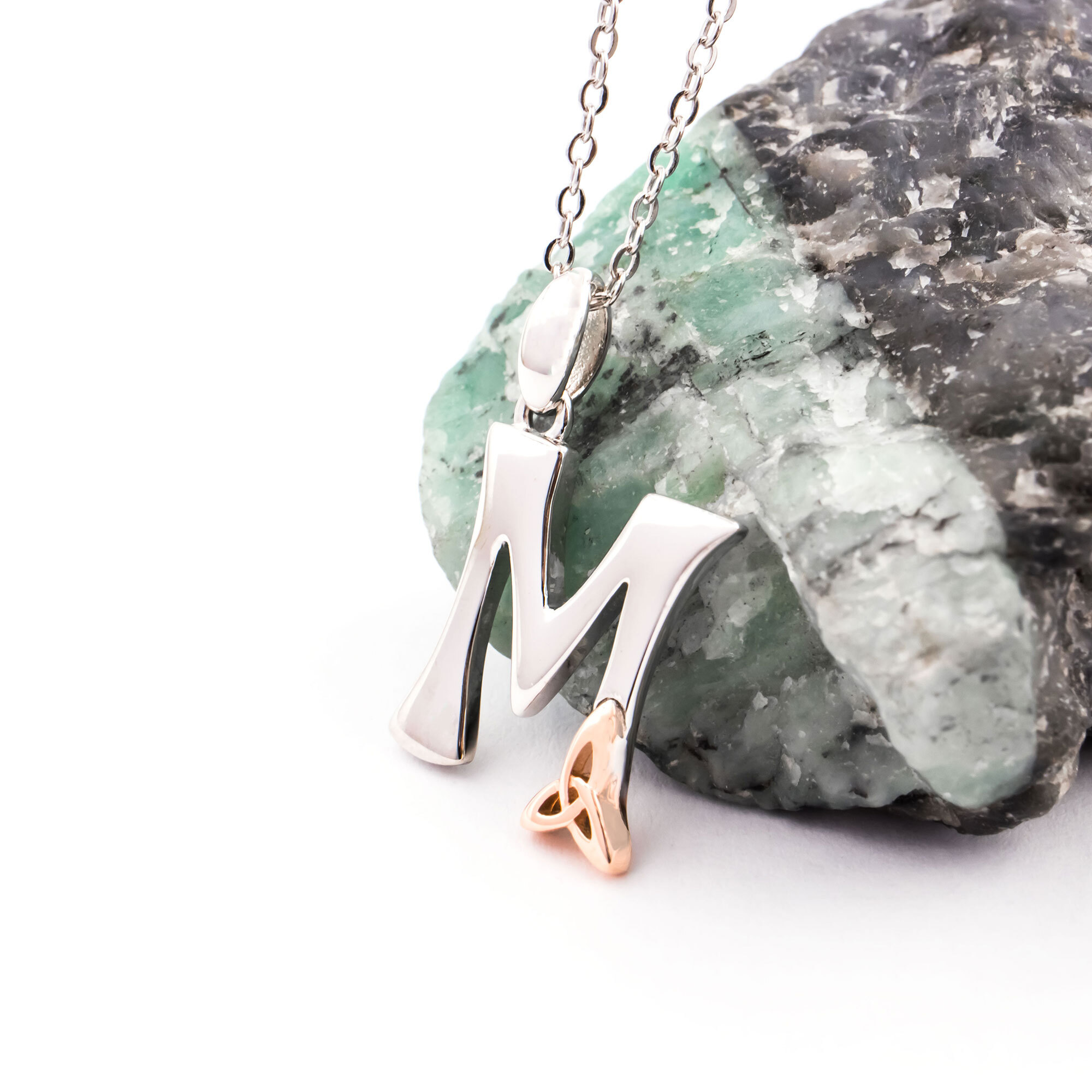 Sterling Silver Initial M