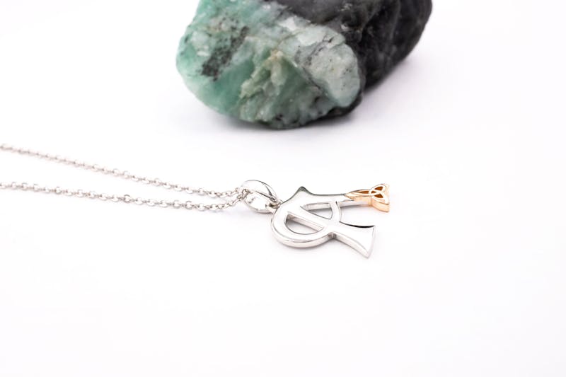 Irish Sterling Silver Trinity Knot Necklace For Women
