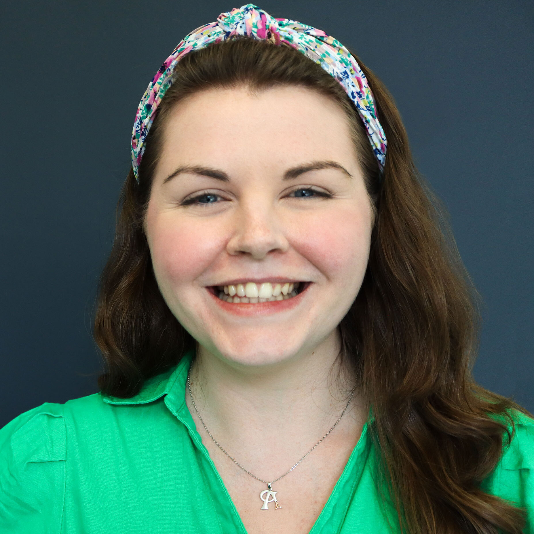 Attractive Sterling Silver Trinity Knot Necklace For Women - Model Photo