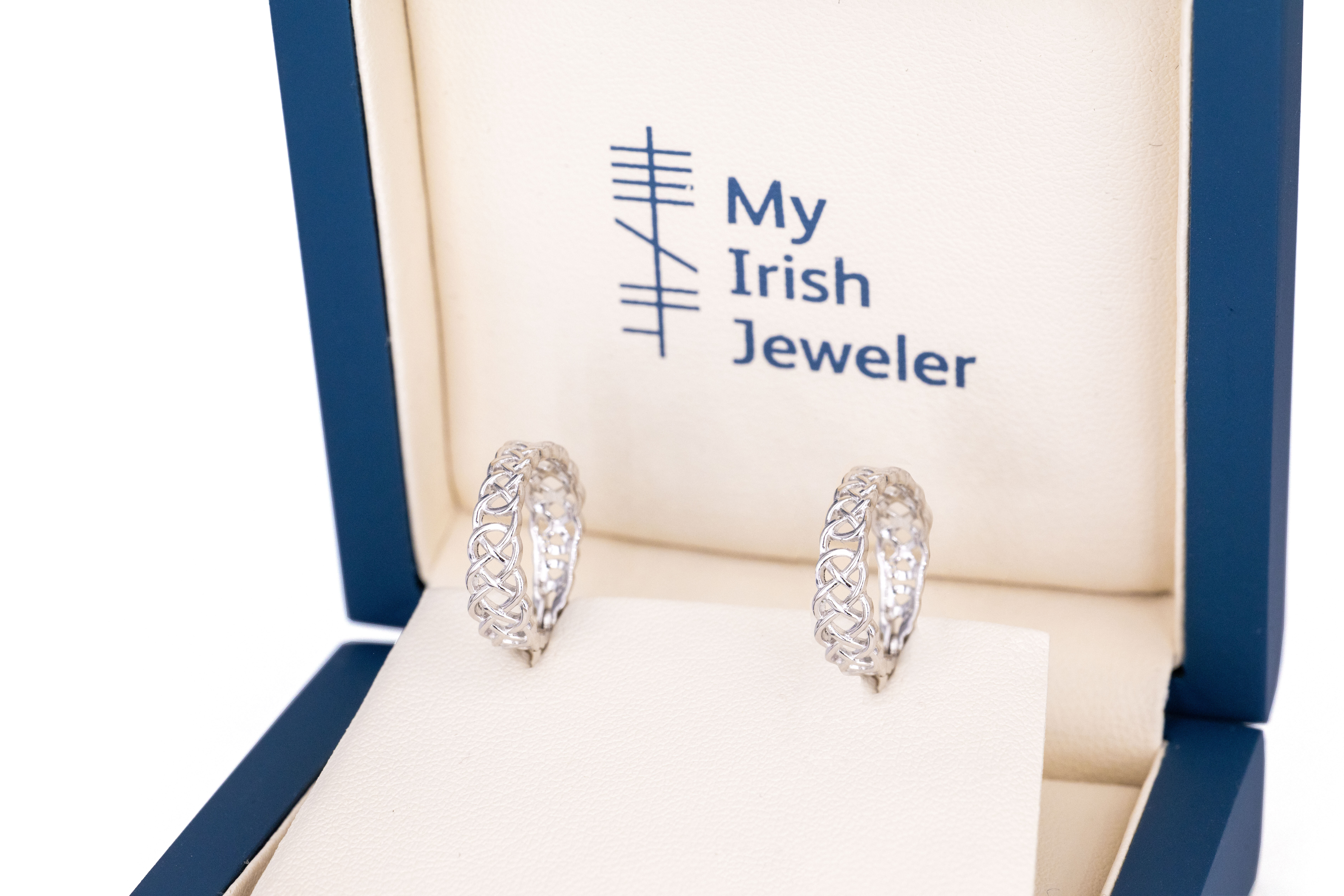 Gorgeous Sterling Silver Celtic Knot Earrings With a Polished Finish For Women. In Luxury Packaging.