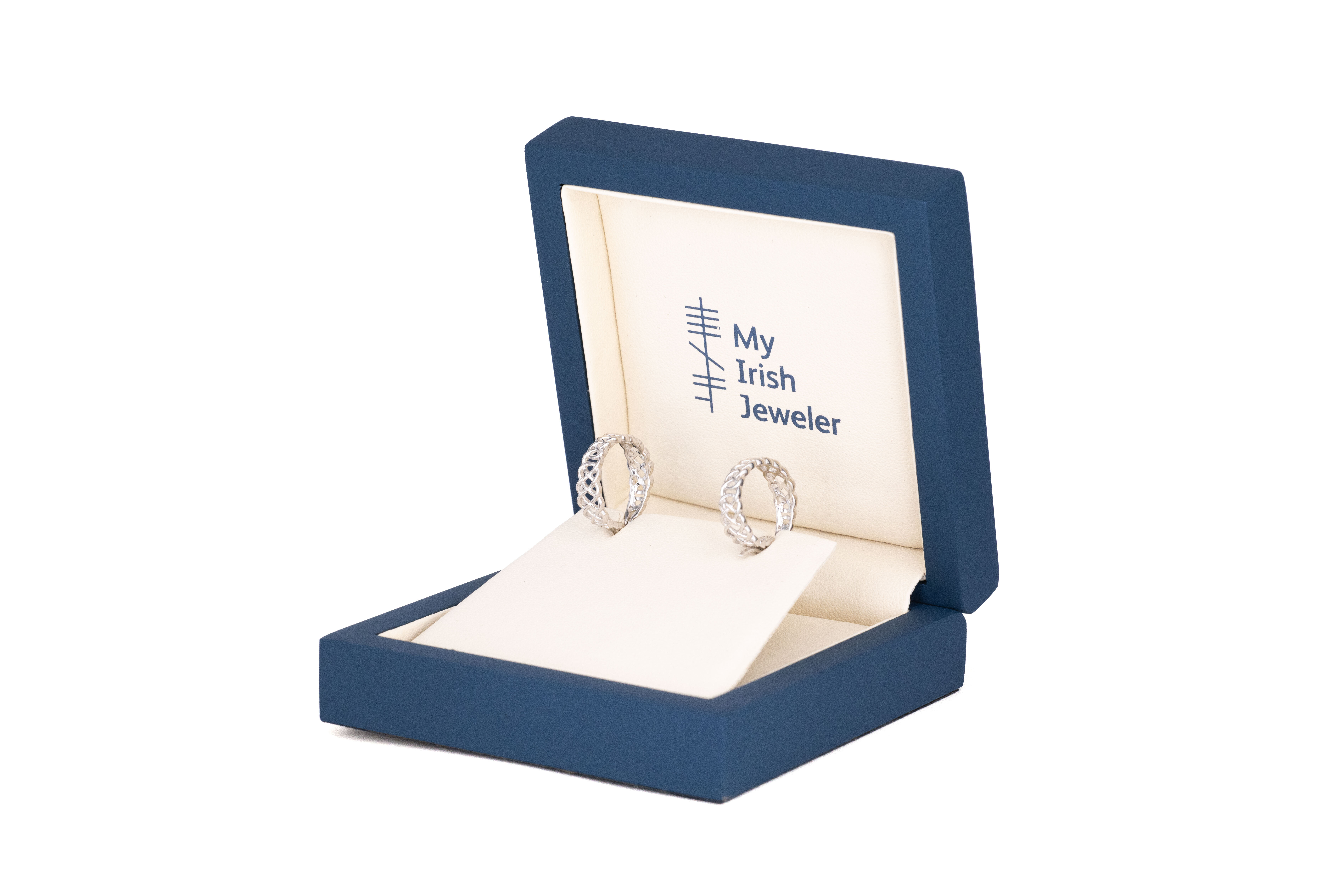 Authentic Sterling Silver Celtic Knot Earrings With a Polished Finish For Women. In Luxury Packaging.