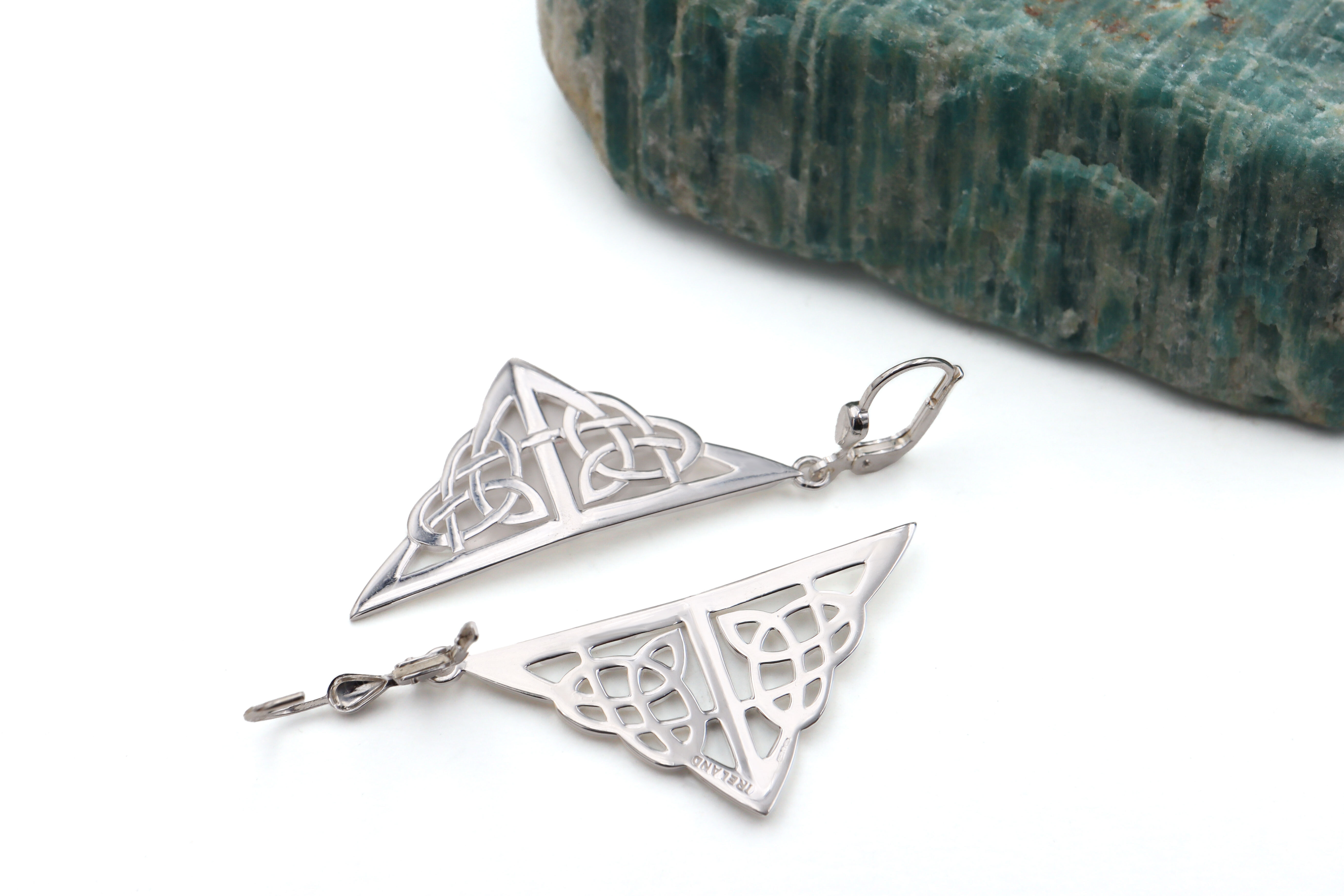 Celtic Knot Triangular Earrings Sku 25108 3