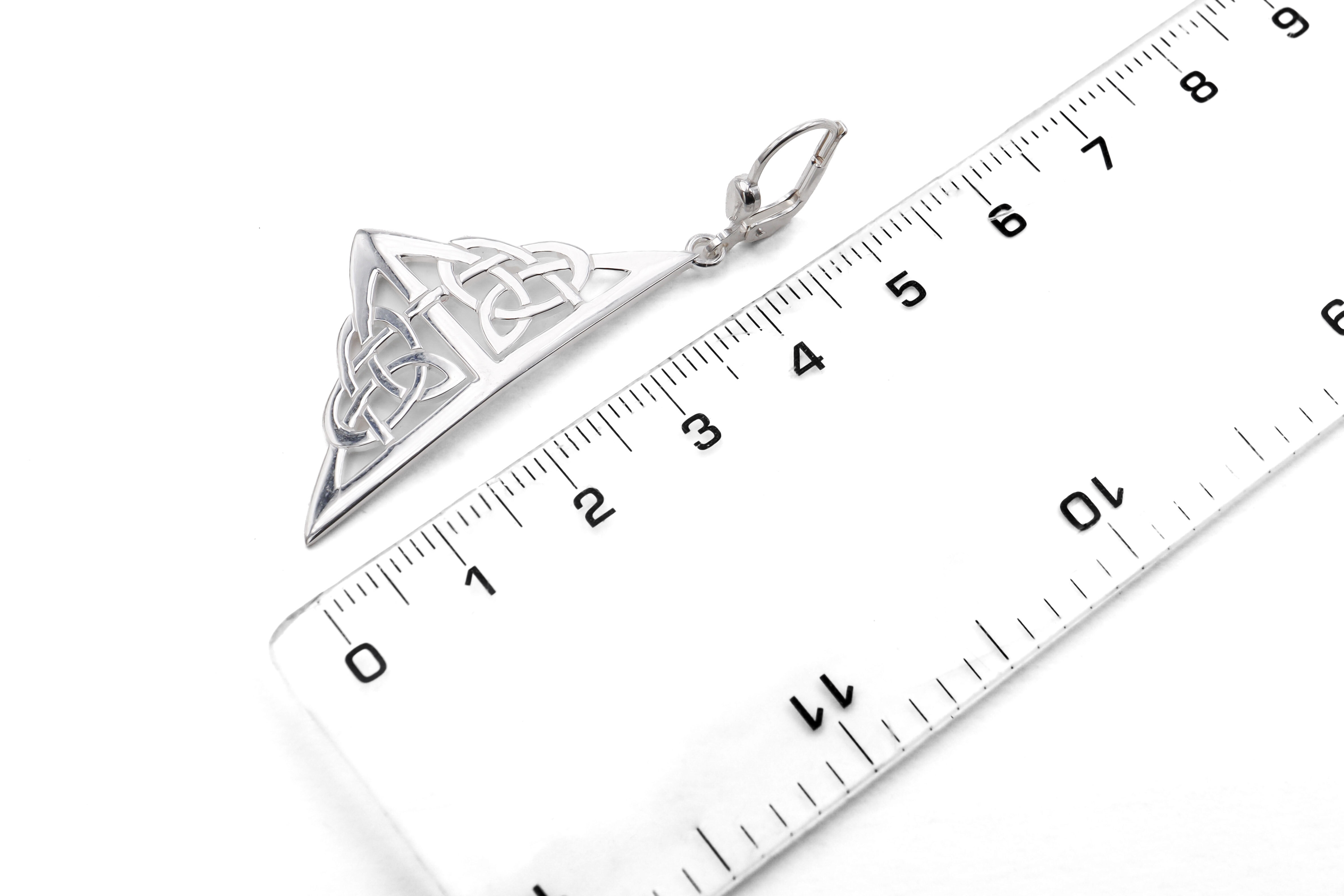 Celtic Knot Triangular Earrings Sku 25108 scale