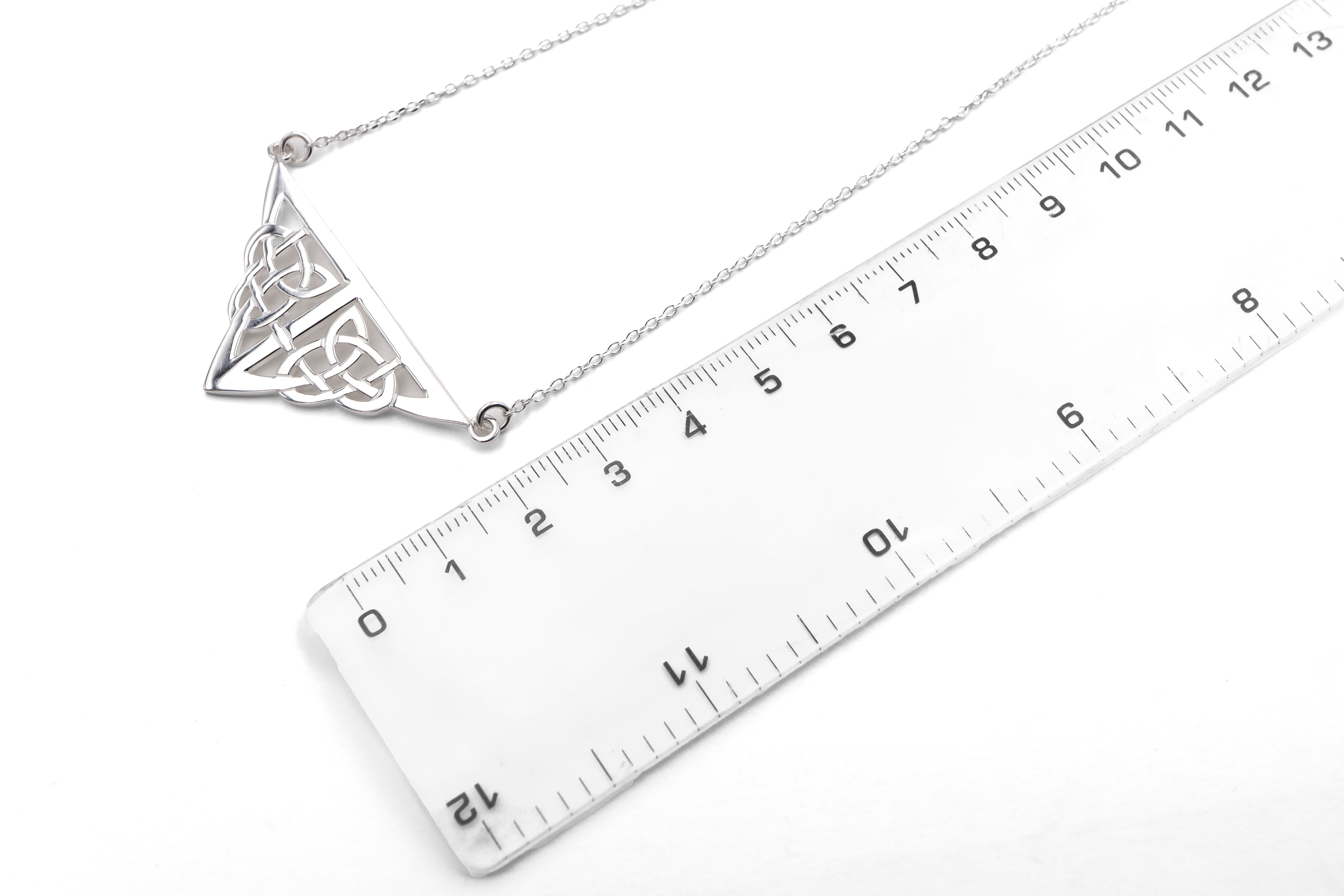 Celtic Knot Triangular Necklet Sku 25107 scale