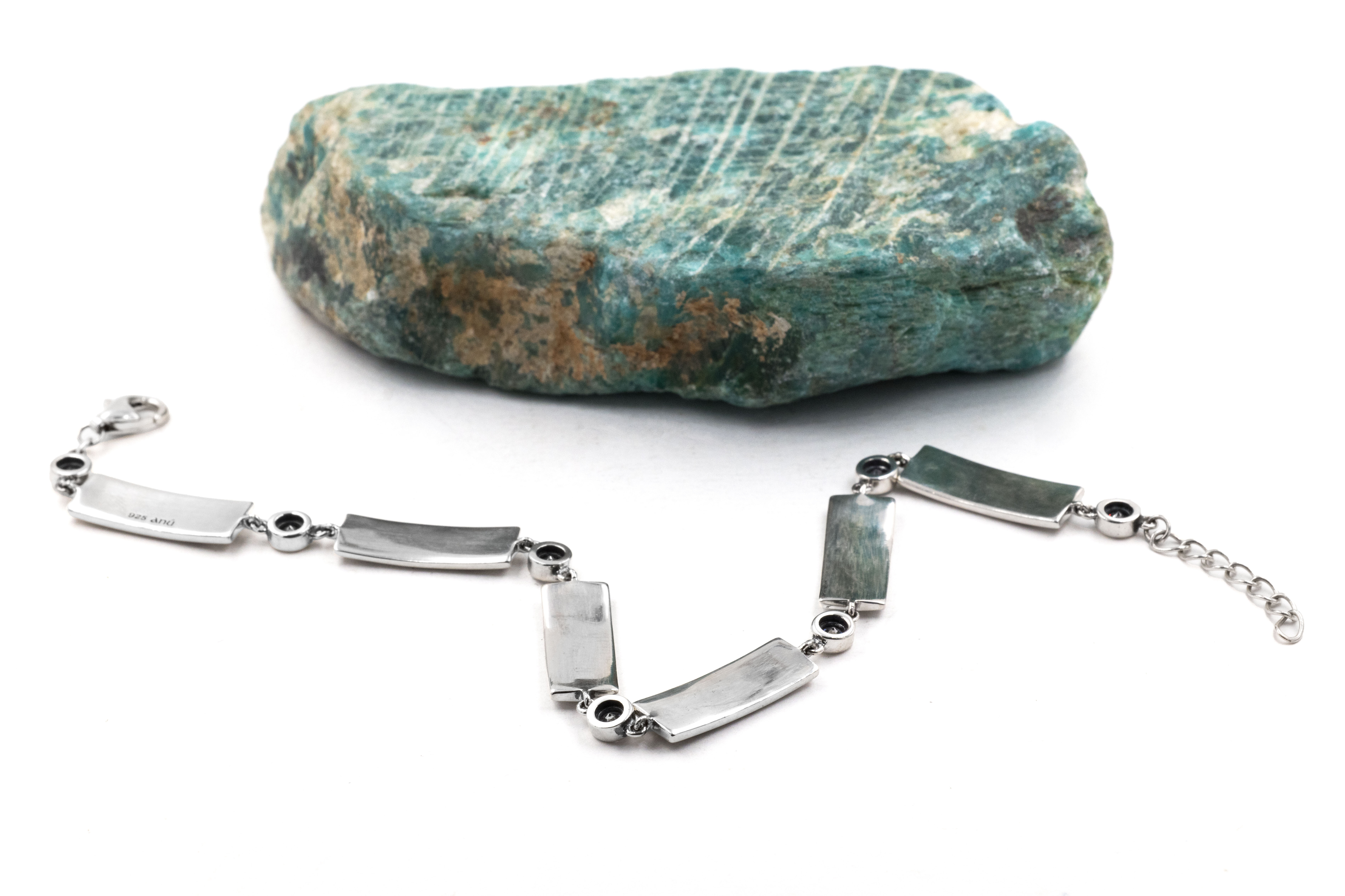 Irish Sterling Silver Celtic Knot Bracelet With a Oxidized Finish For Women
