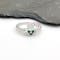 14K Gold Claddagh Ring Set with 3 Emeralds - Gallery