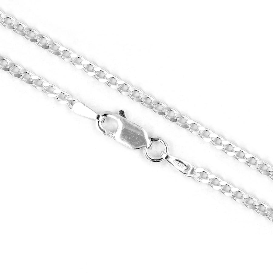 Classic Curb Chain in Sterling Silver 491294387 crop