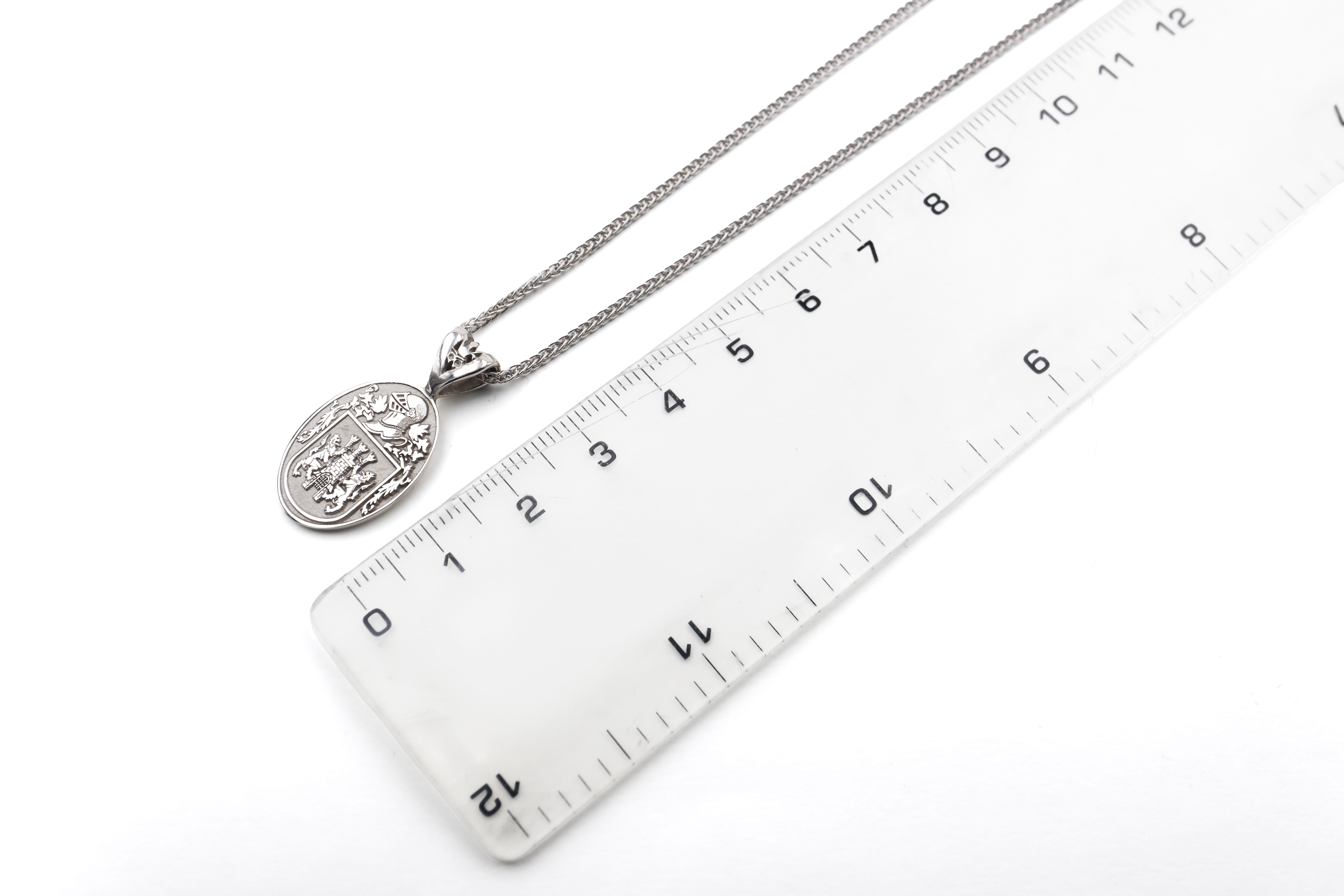 Your Coat of Arms Necklace with Helm and Mantle