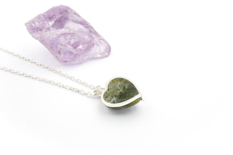 Striking Sterling Silver Connemara Marble Necklace For Women