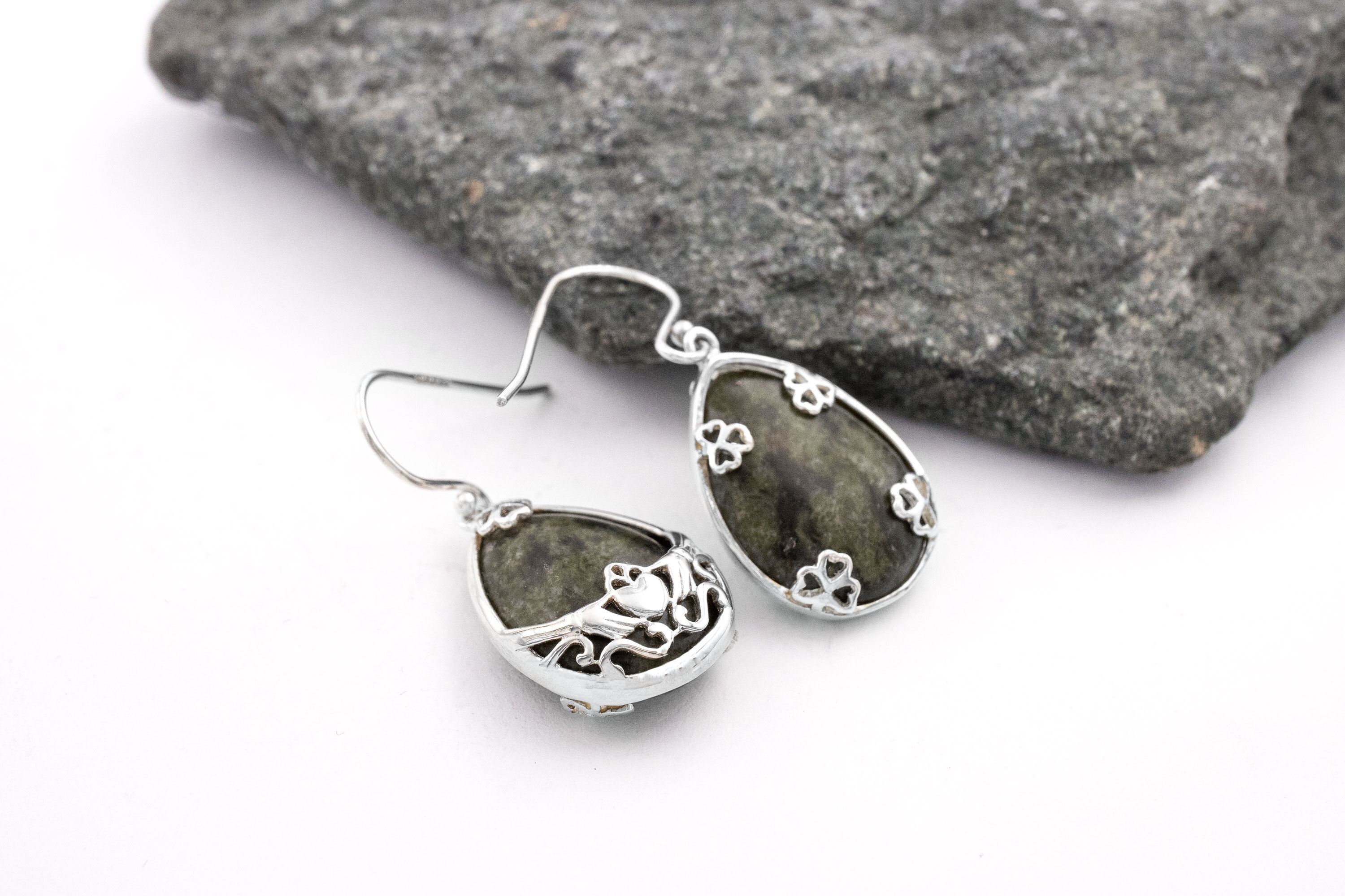 Gorgeous Sterling Silver Connemara Marble Gift Set For Women