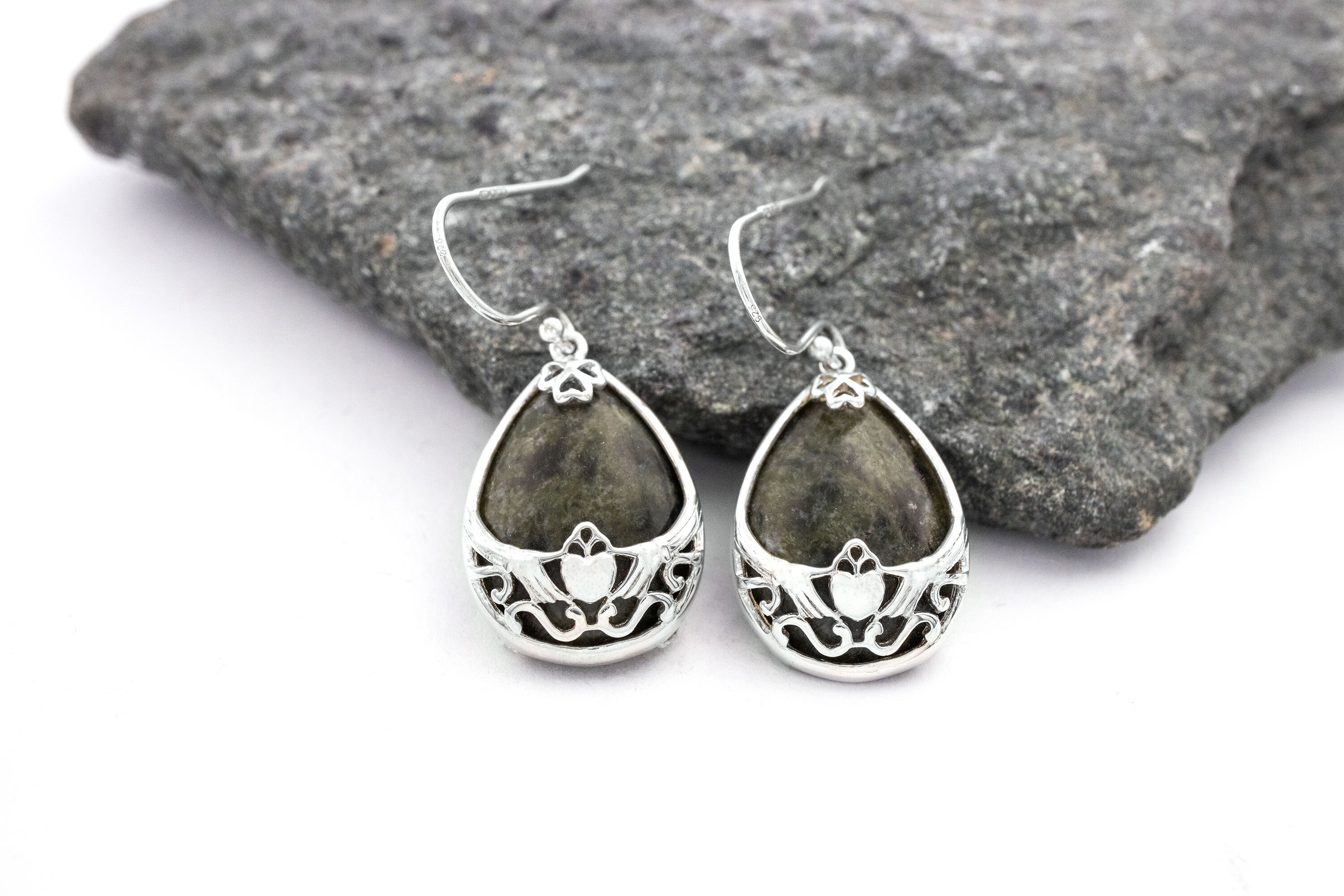 Gorgeous Sterling Silver Connemara Marble Gift Set For Women