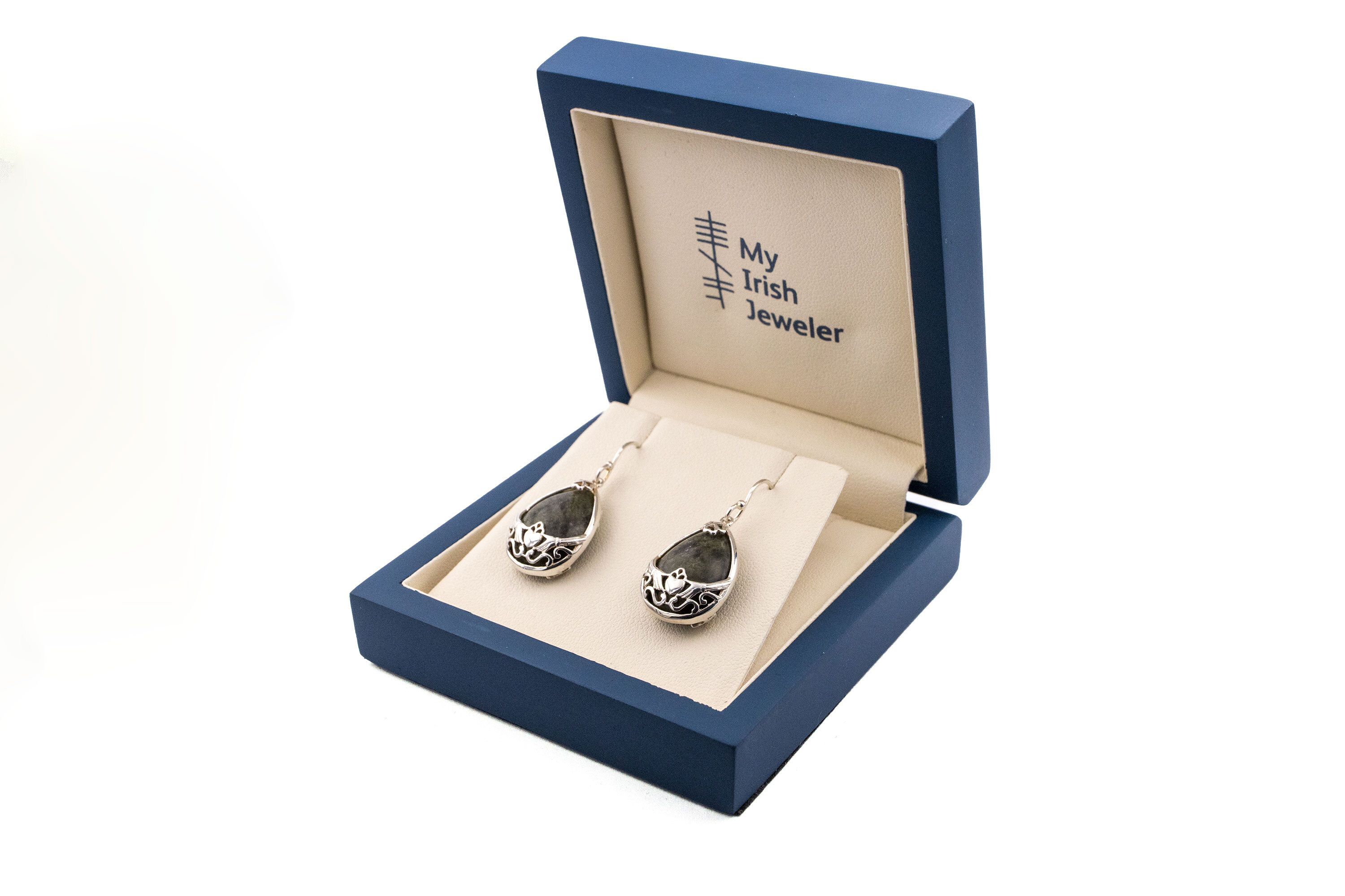 Womens Authentic Sterling Silver Connemara Marble Gift Set