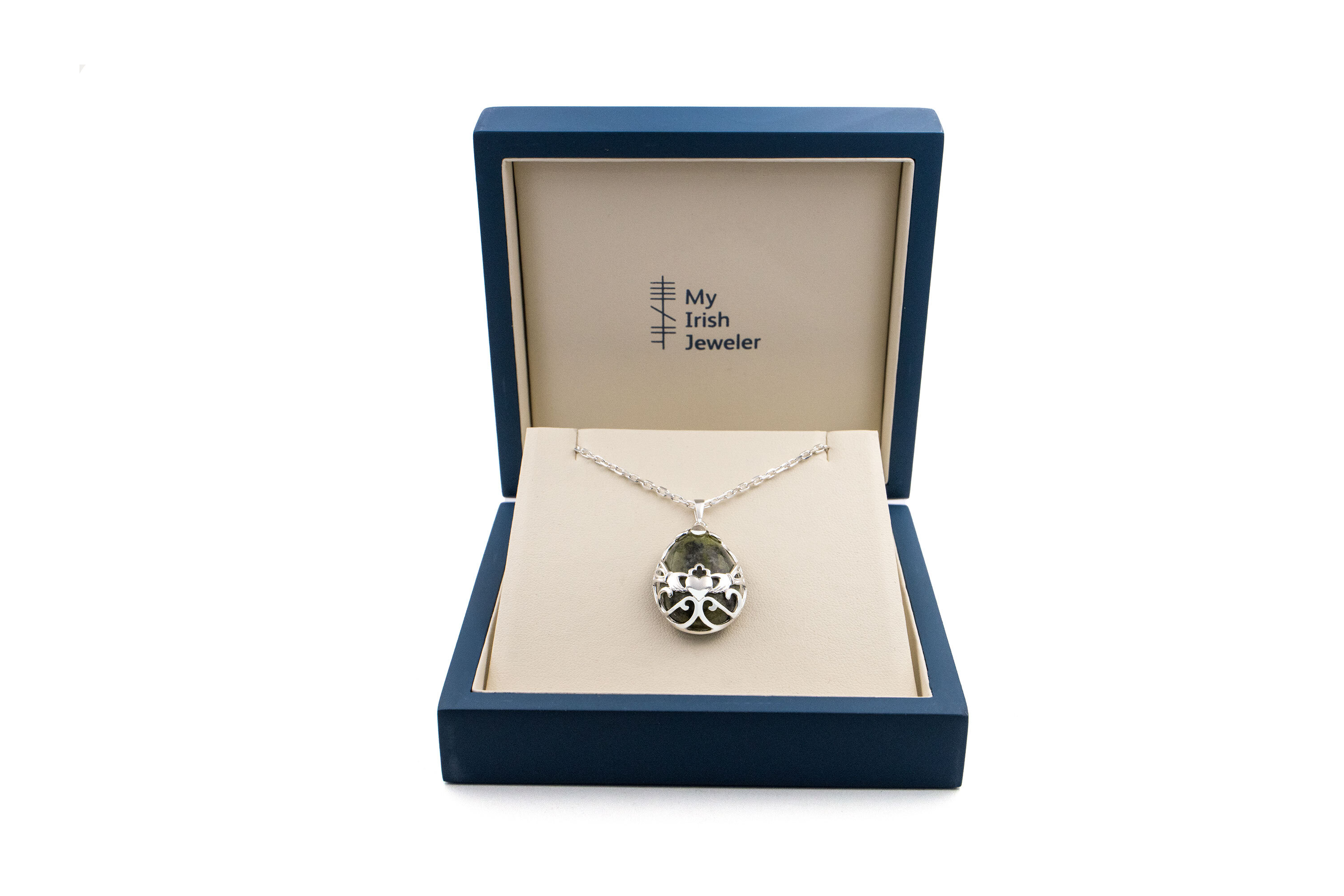 Attractive Sterling Silver Connemara Marble Gift Set For Women
