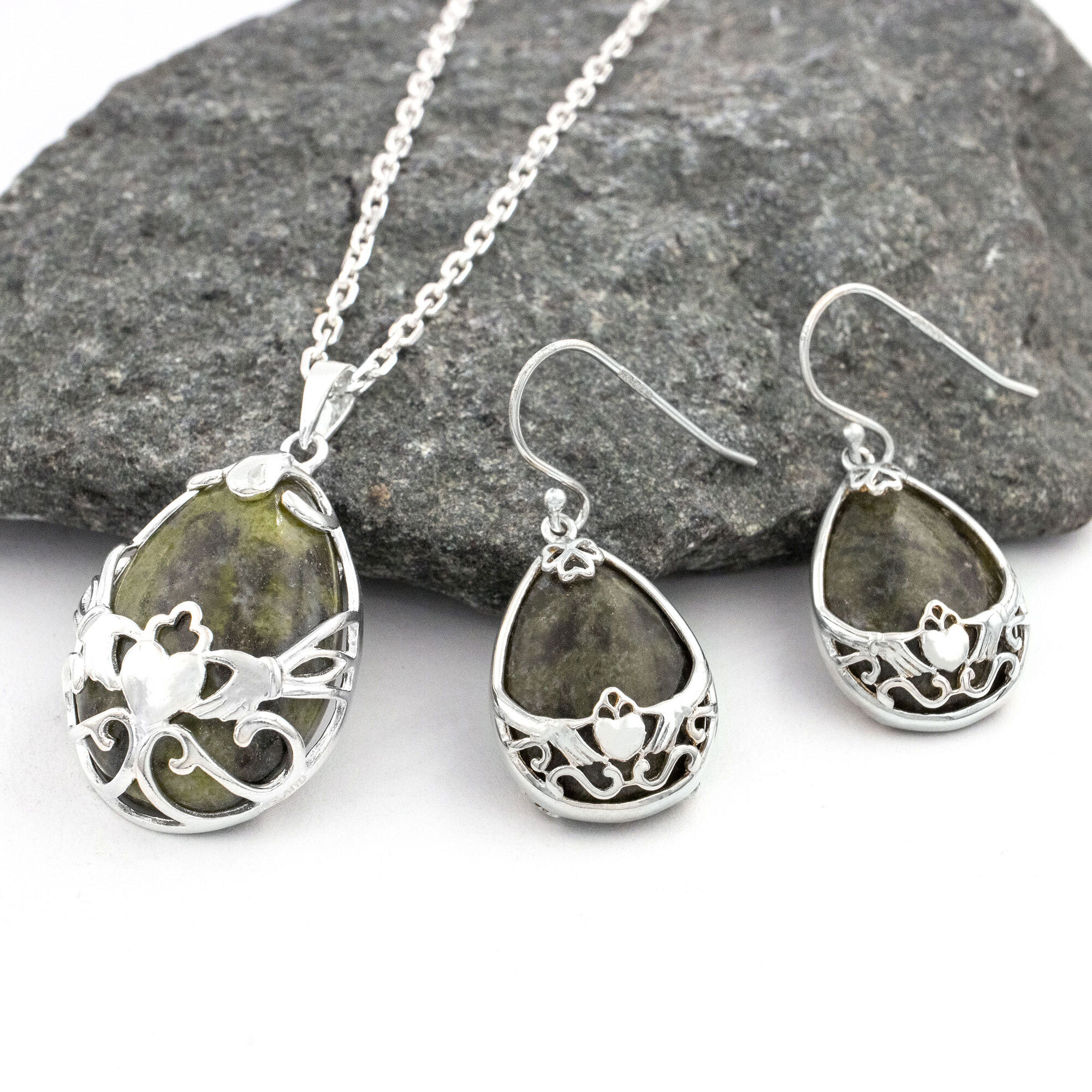 Drop Earring and Necklace Set