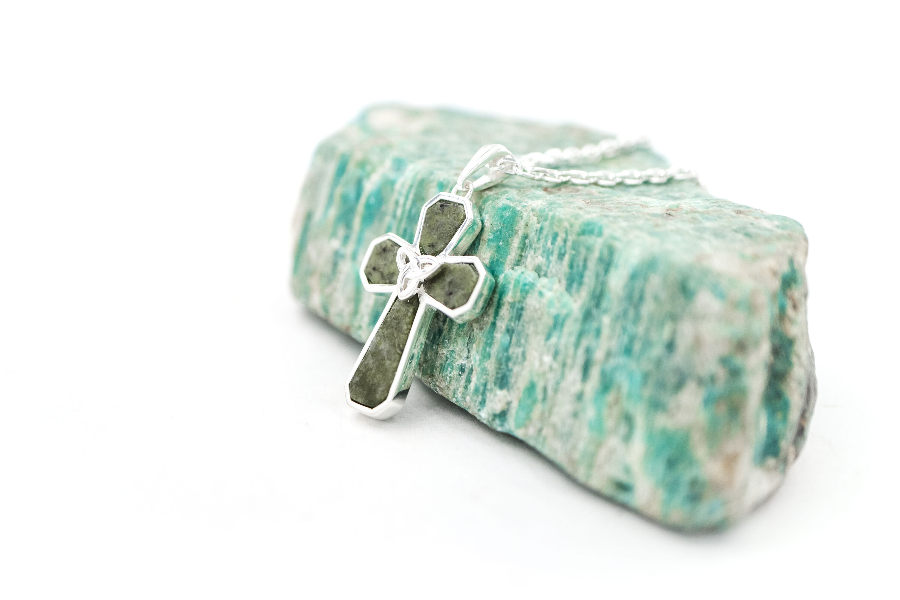 Childrens Connemara Marble Necklace in Real Sterling Silver