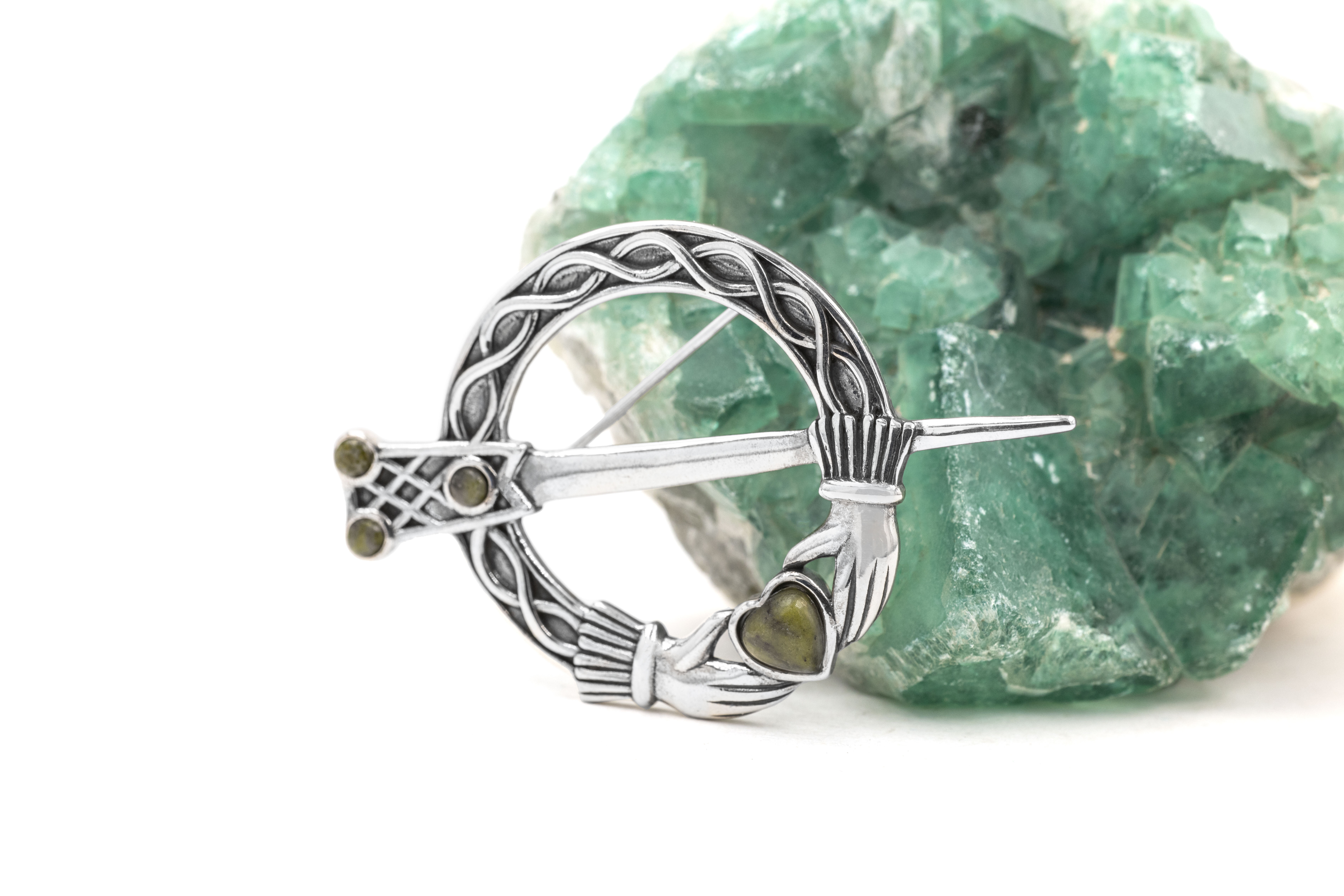 Authentic Sterling Silver Claddagh Brooch