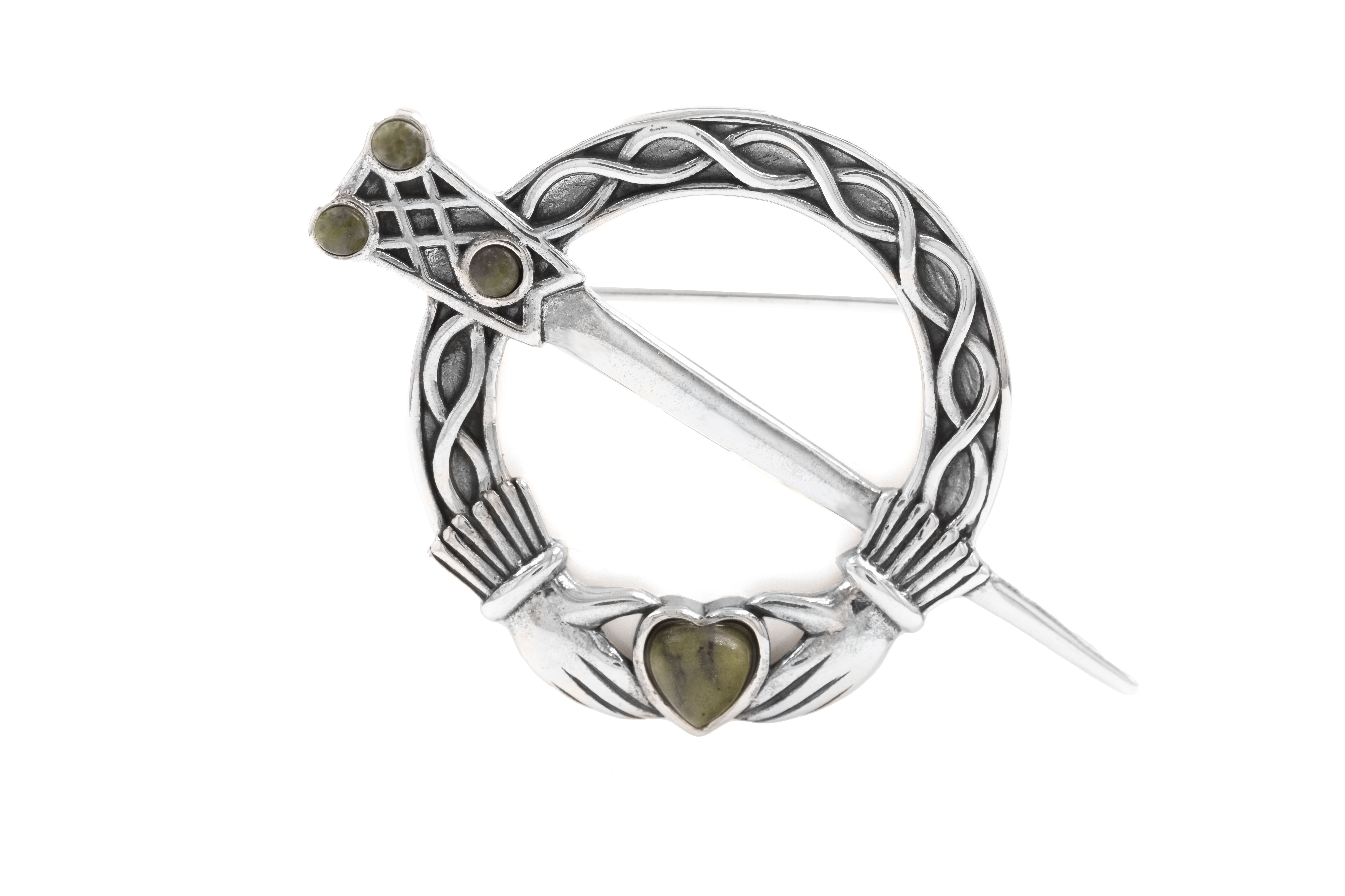 Authentic Sterling Silver Claddagh Brooch