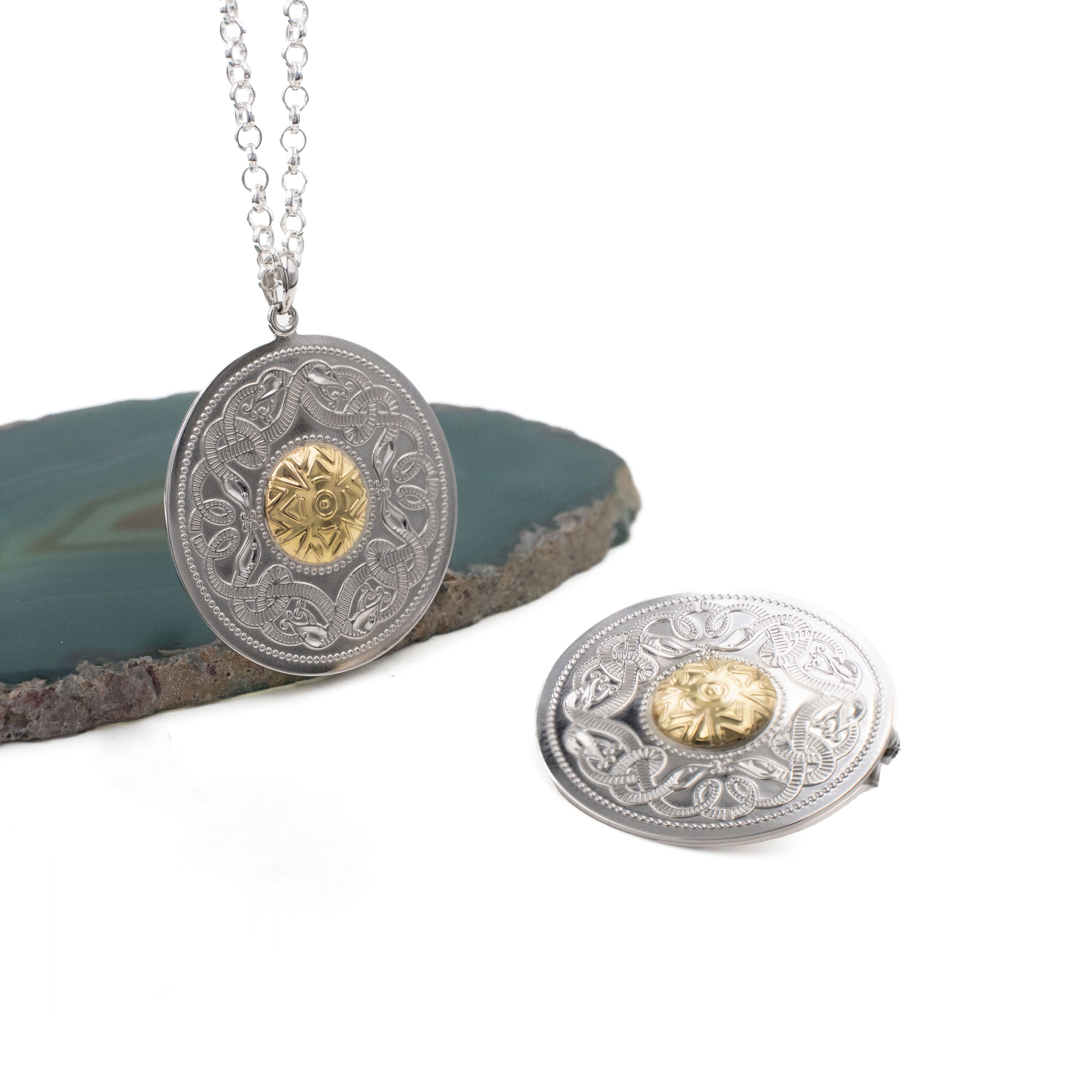 Celtic Warrior Brooch Gift Set